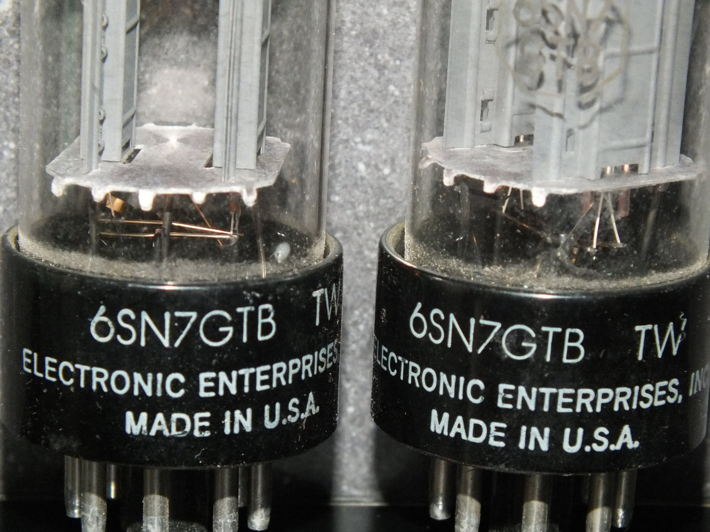 Matched Pair 6SN7GTB Electronic Enterprises Long Anodes