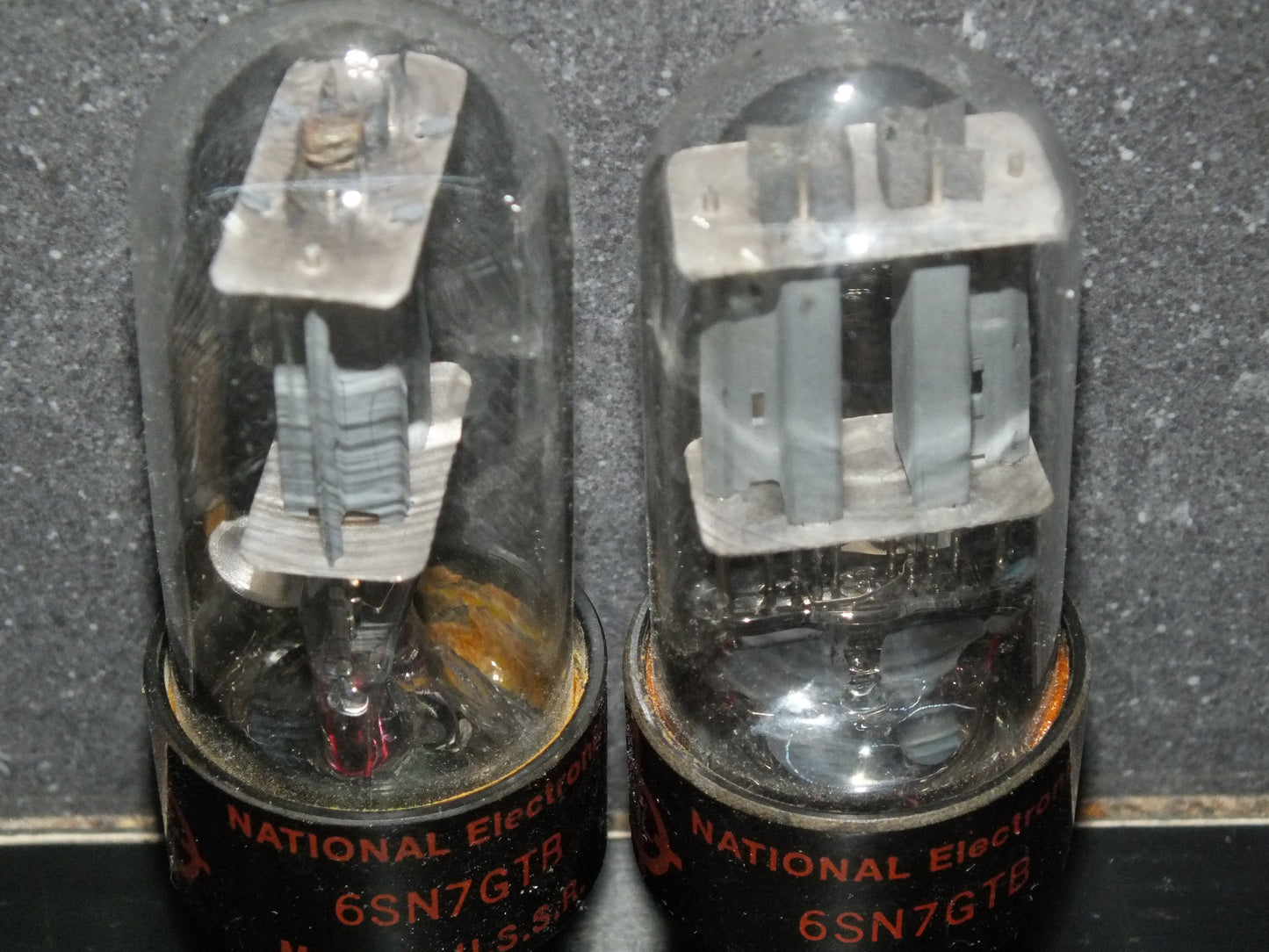Matched Pair 6SN7GTB National Electronics Made in USSR