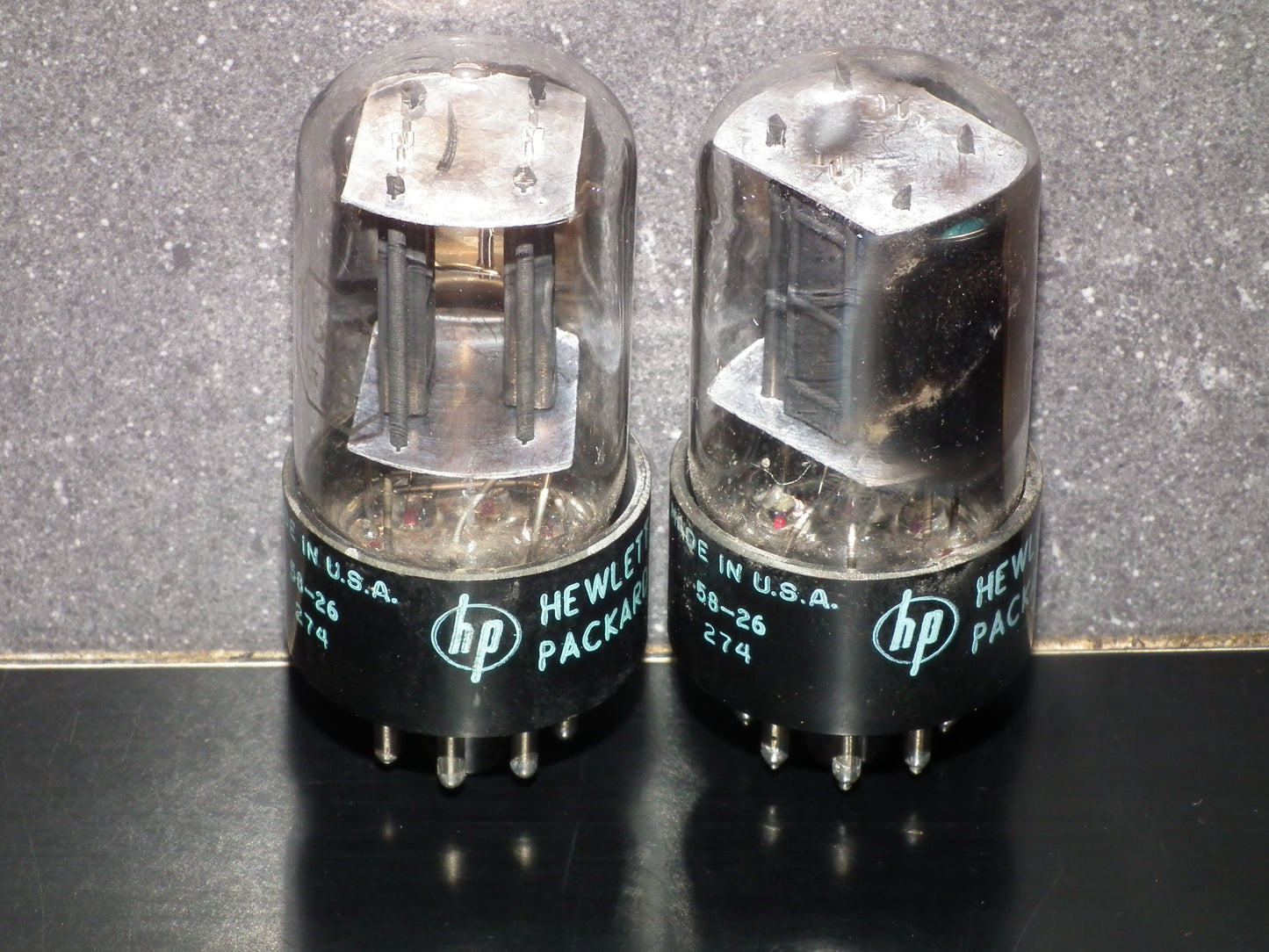 6SN7GTB RCA HP Side D Getter Short Bulb Platinum Matched