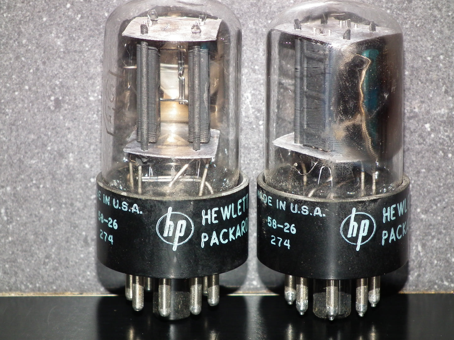 6SN7GTB RCA HP Side D Getter Short Bulb Platinum Matched