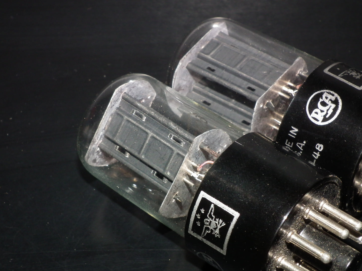 6SN7GTB RCA NOS Square Getter 1956 Codes Matched Pair (2 tubes)