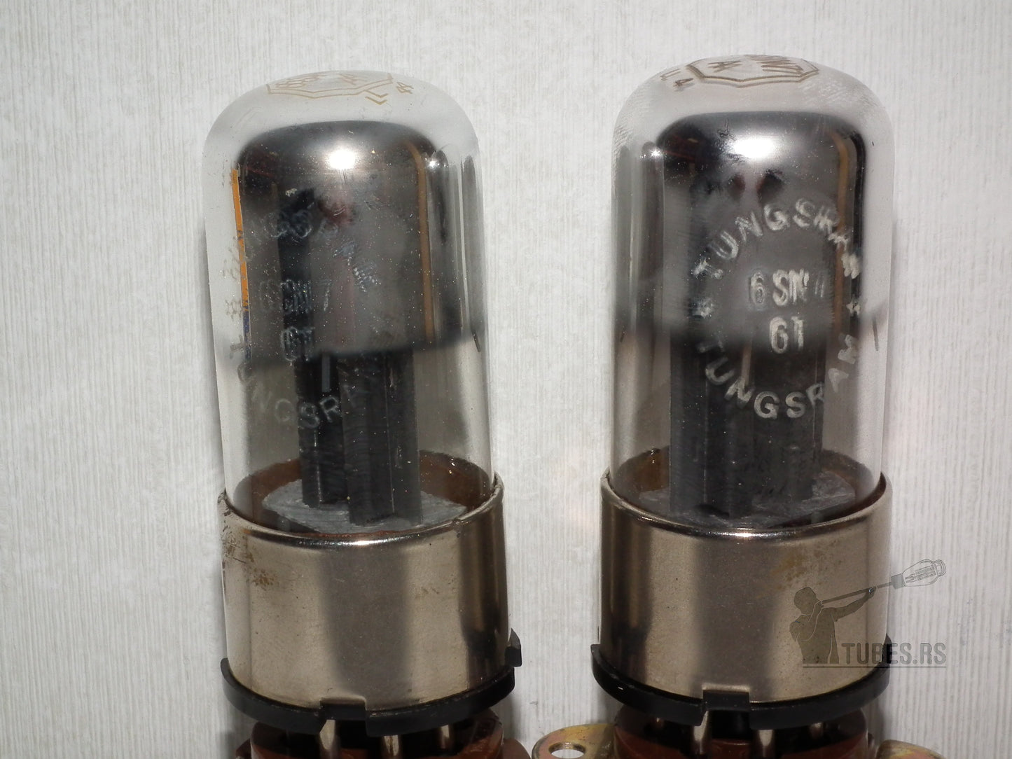 Matched Pair 6SN7GT British Tungsram B65 Metal Base Holy Grail 6SN7GT