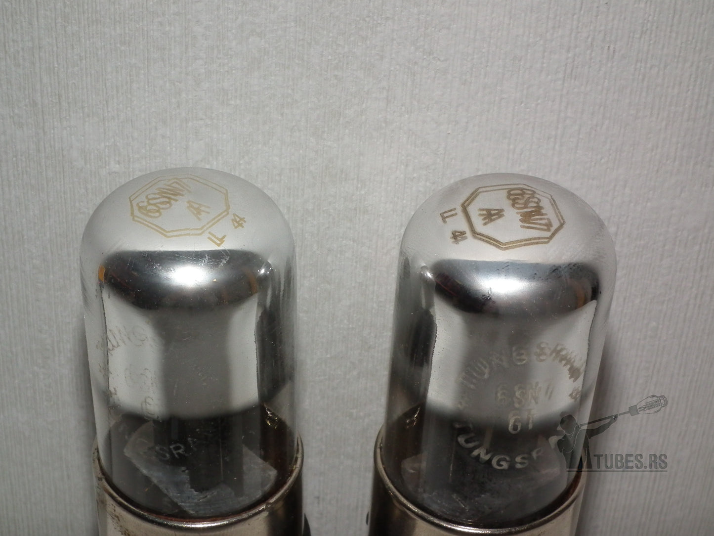 Matched Pair 6SN7GT British Tungsram B65 Metal Base Holy Grail 6SN7GT