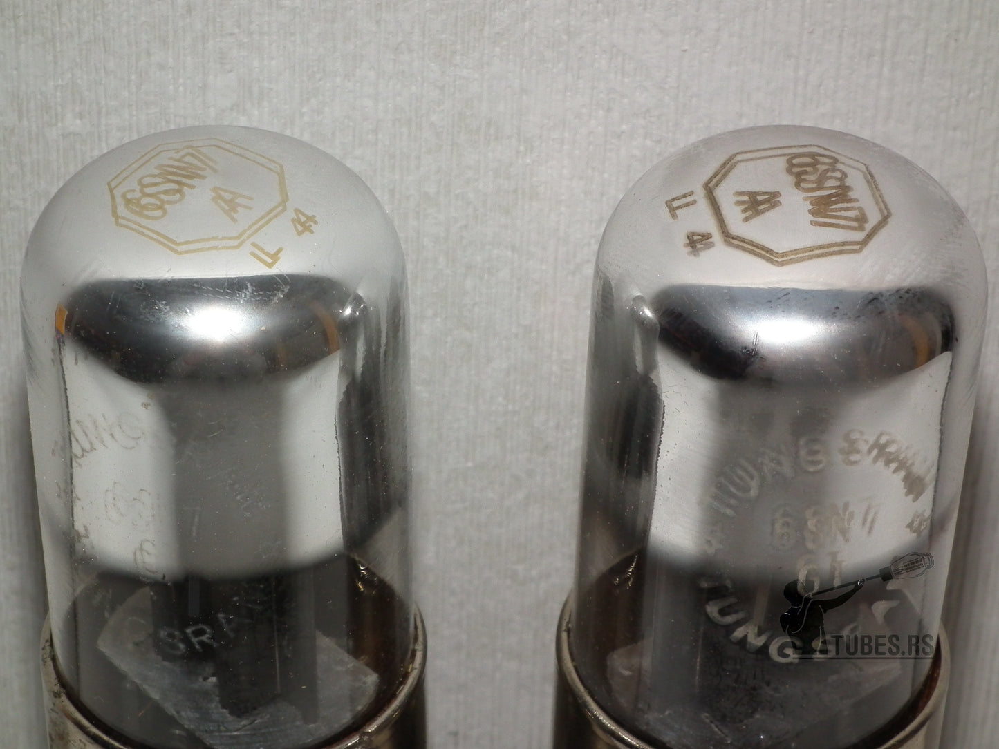 Matched Pair 6SN7GT British Tungsram B65 Metal Base Holy Grail 6SN7GT