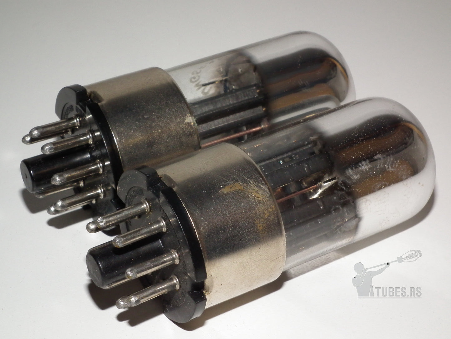 Matched Pair 6SN7GT British Tungsram B65 Metal Base Holy Grail 6SN7GT
