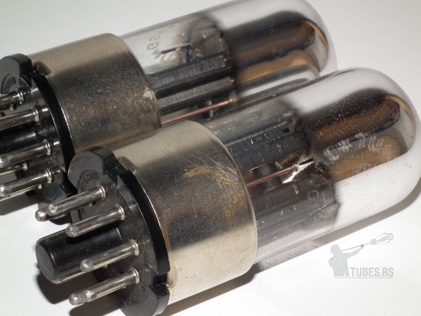 Matched Pair 6SN7GT British Tungsram B65 Metal Base Holy Grail 6SN7GT