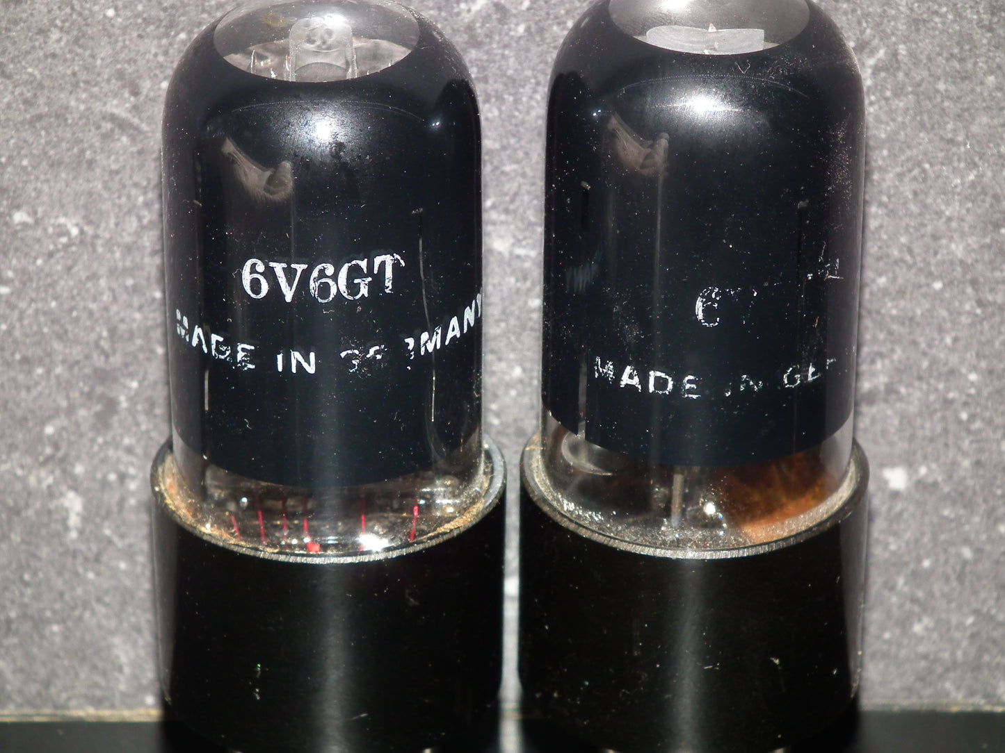 6V6GT CEI NOS Platinum Matched Pair Made in Holland USED Tested 90%