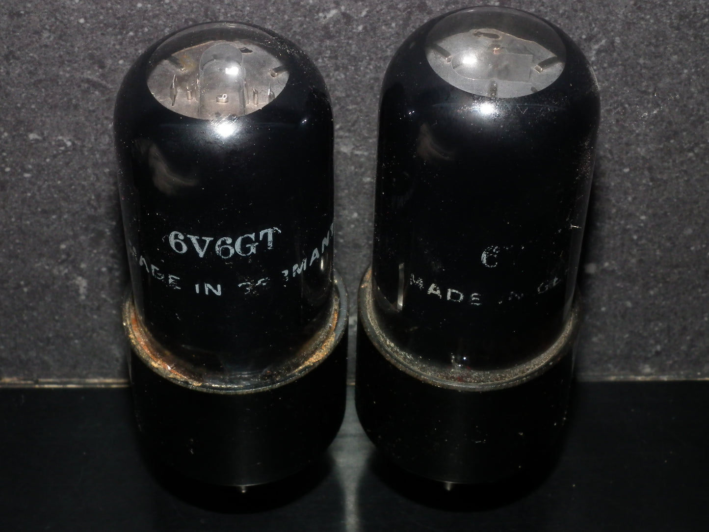 6V6GT CEI NOS Platinum Matched Pair Made in Holland USED Tested 90%