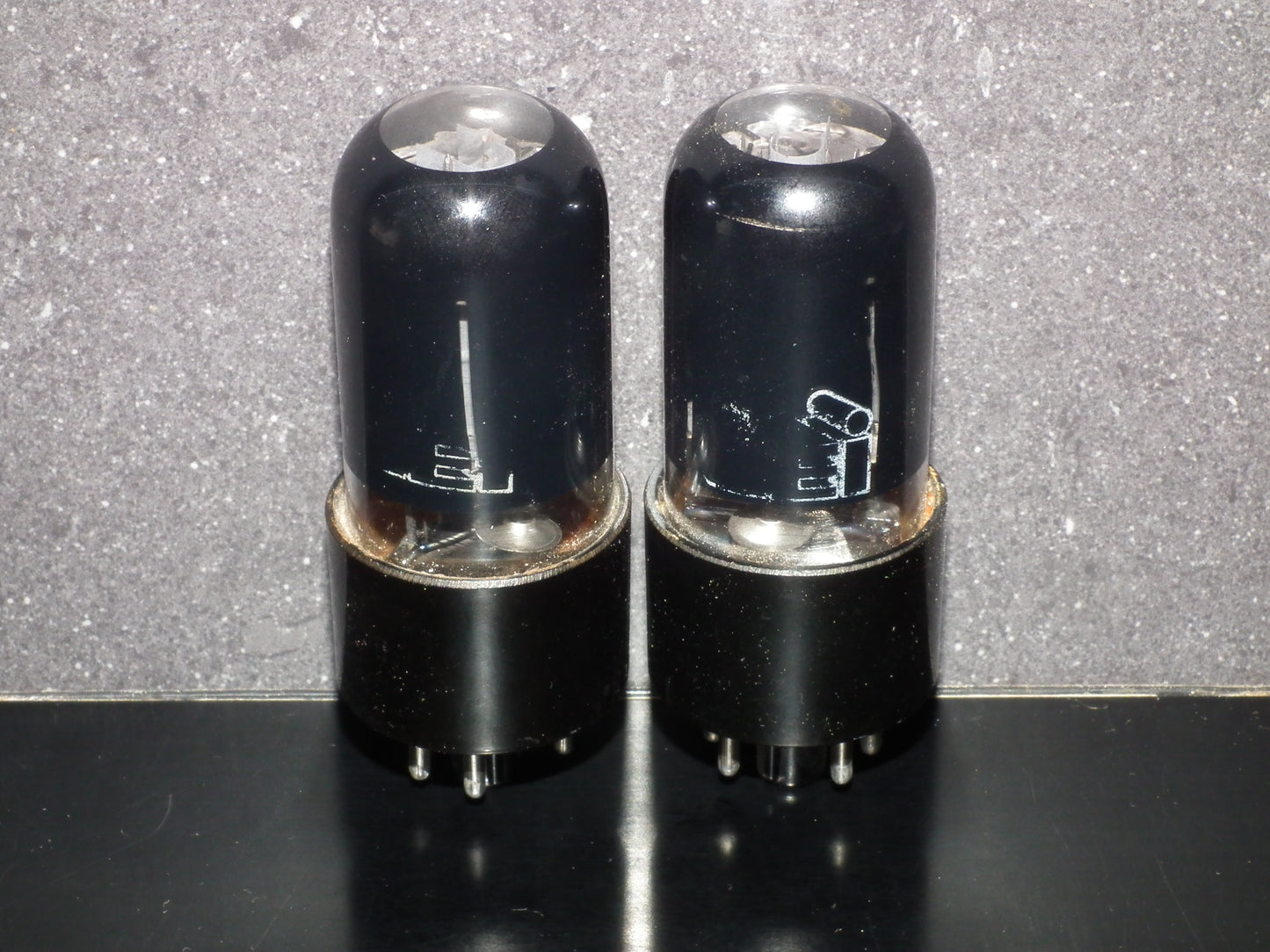 6V6GT CEI NOS Platinum Matched Pair Made in Holland USED Tested 90%