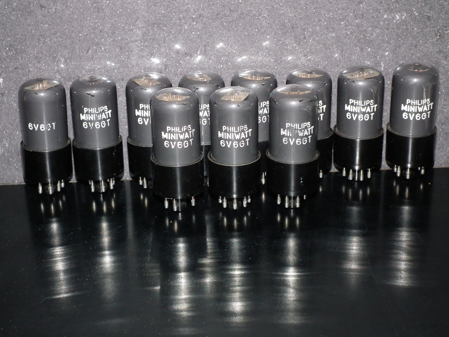 Platinum Matched Pair 6V6GT Philips Mazda 1959 Blues Babies