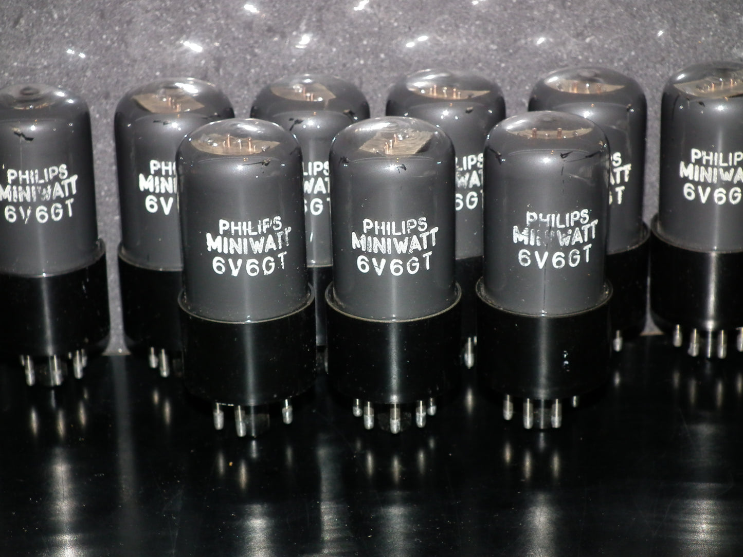 Platinum Matched Pair 6V6GT Philips Mazda 1959 Blues Babies