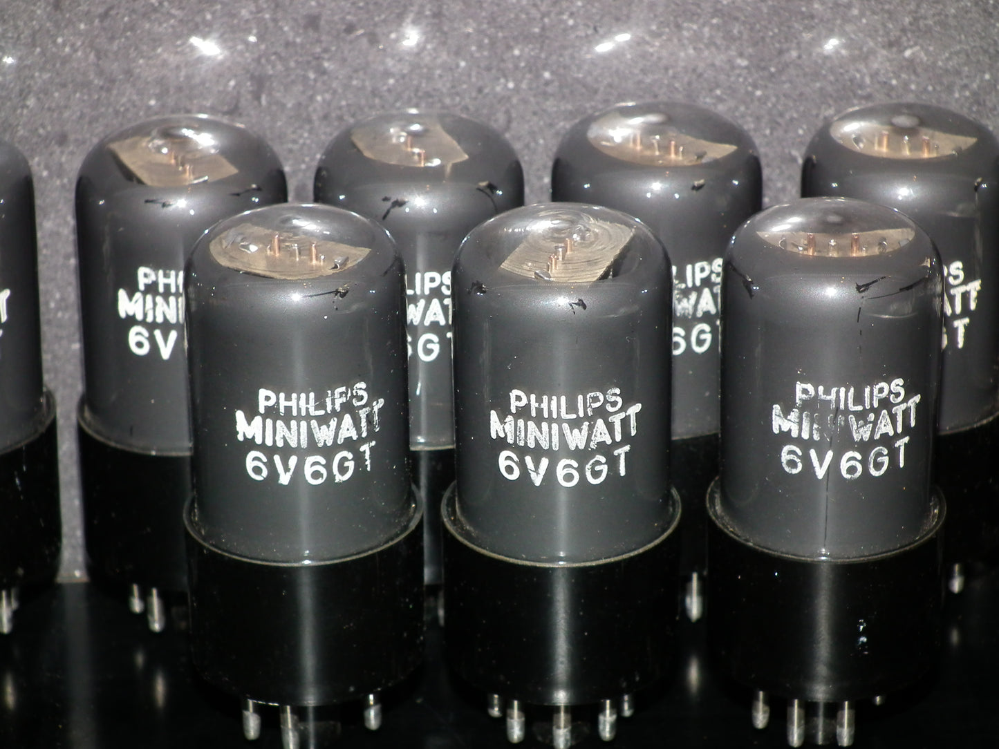 Platinum Matched Pair 6V6GT Philips Mazda 1959 Blues Babies