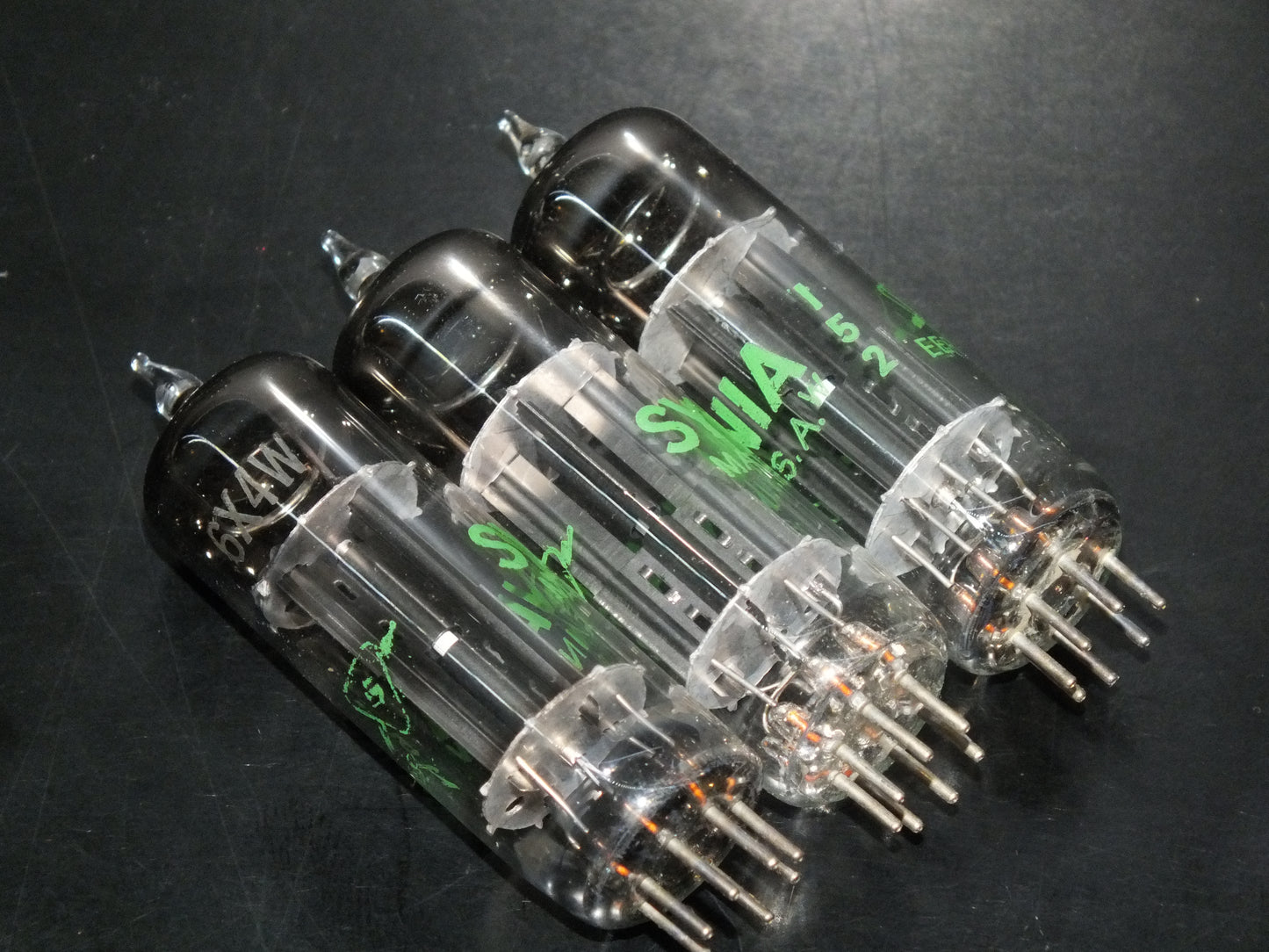 6X4W Sylvania EZ90 RARE GREEN LETTERS NOS NIB SHINDO