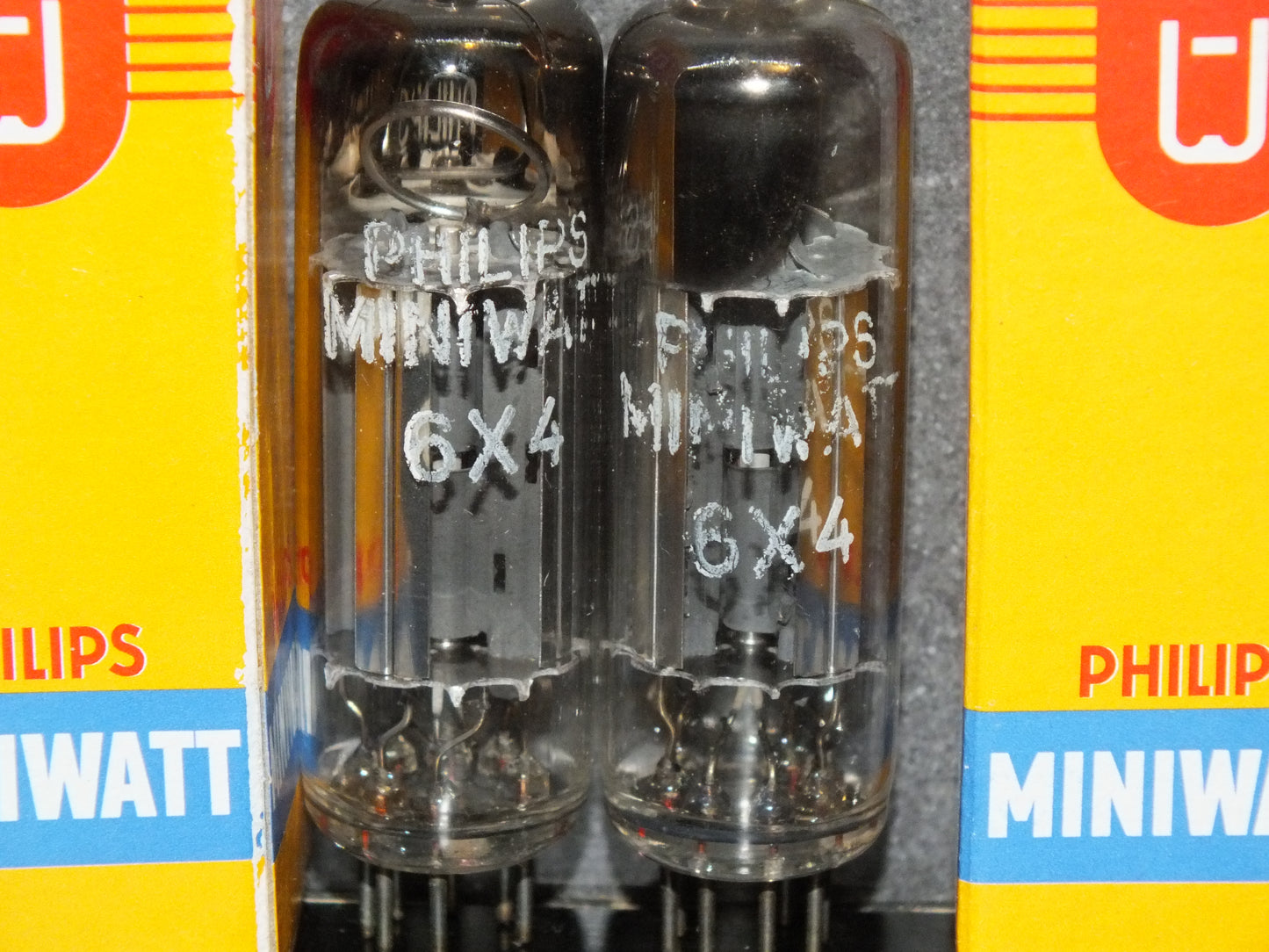 6X4 EZ90 Philips Mullard GEC Rare Inclined Getter Bottom Codes