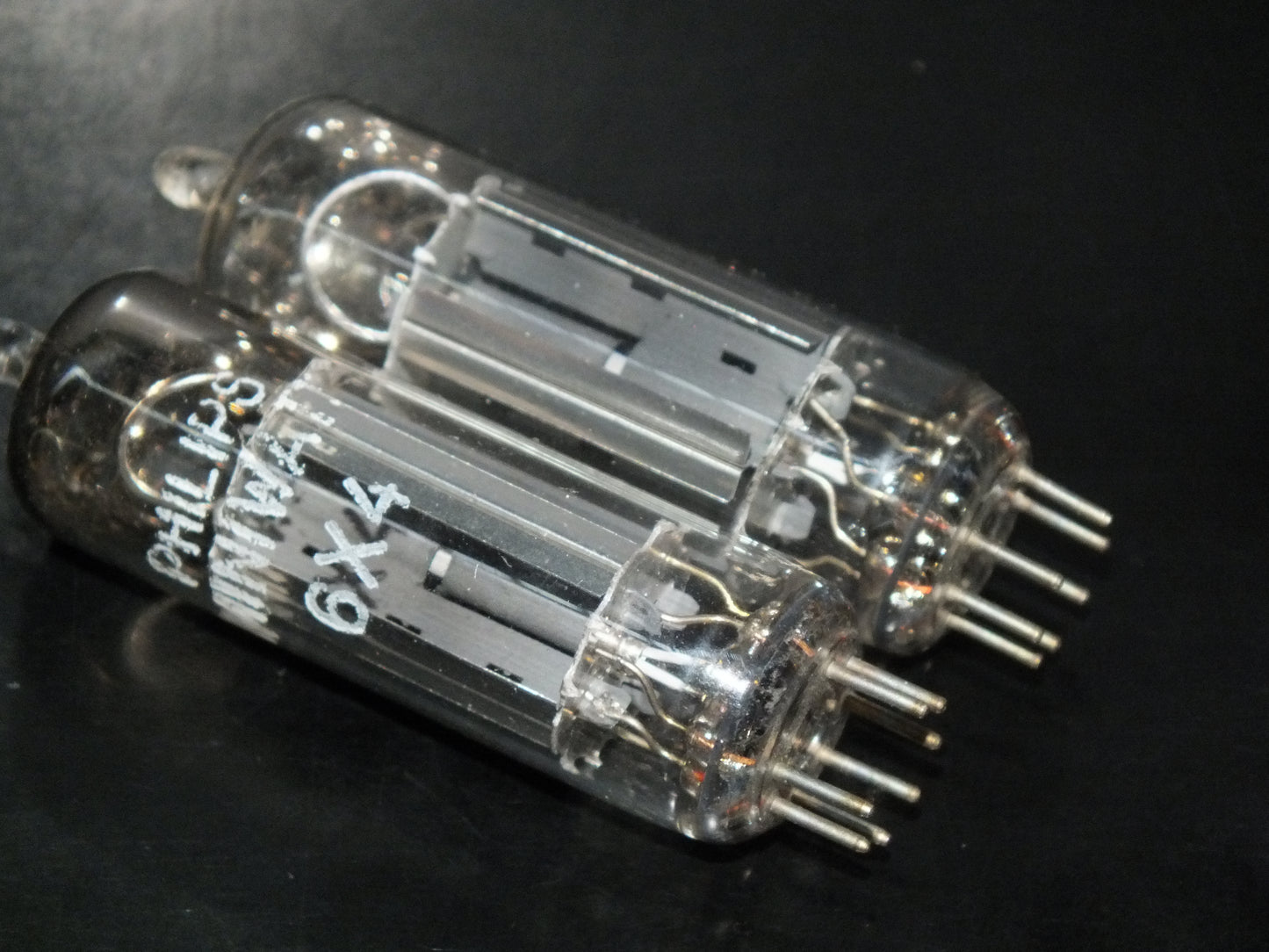 6X4 EZ90 Philips Mullard GEC Rare Inclined Getter Bottom Codes