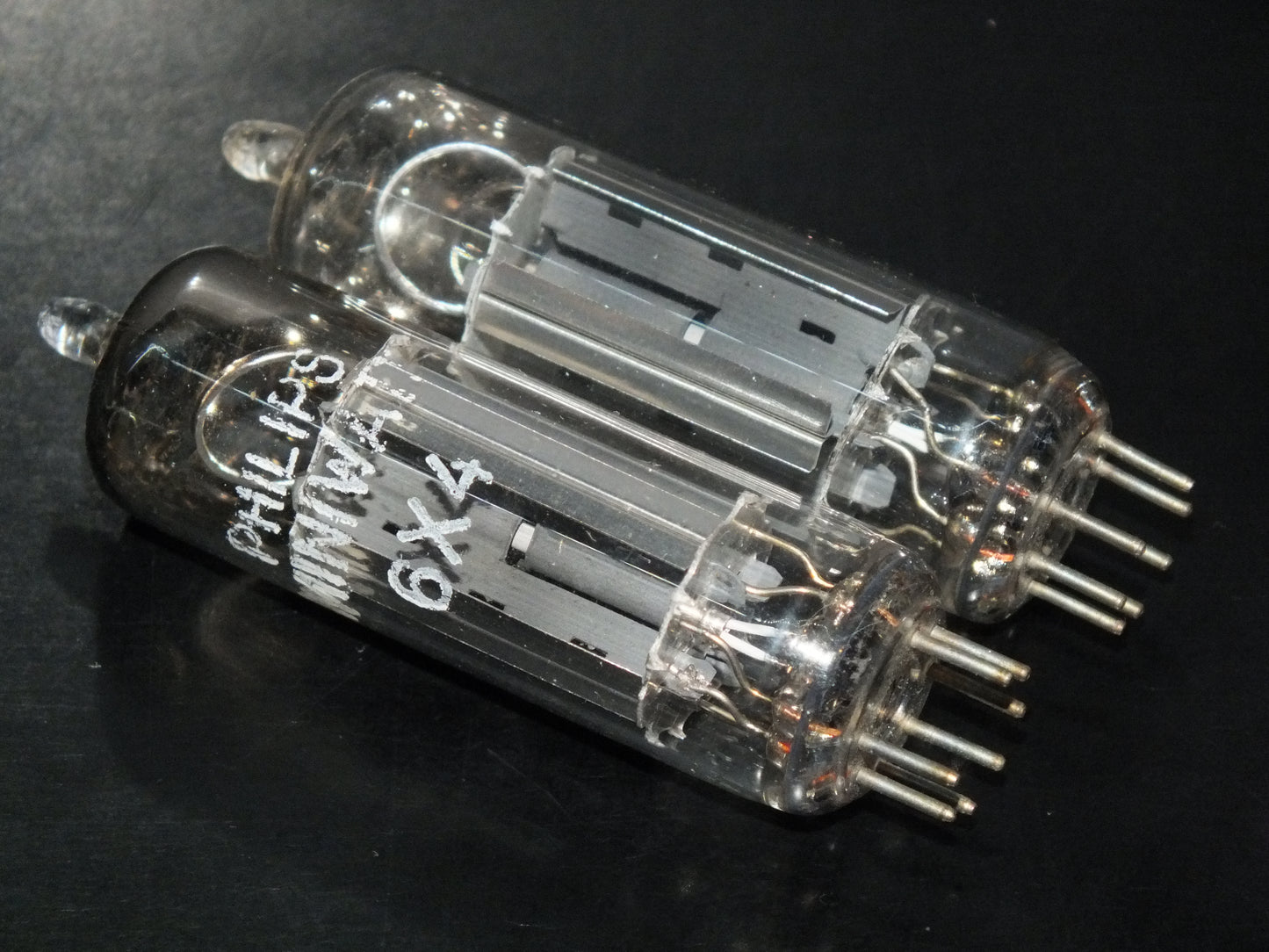 6X4 EZ90 Philips Mullard GEC Rare Inclined Getter Bottom Codes