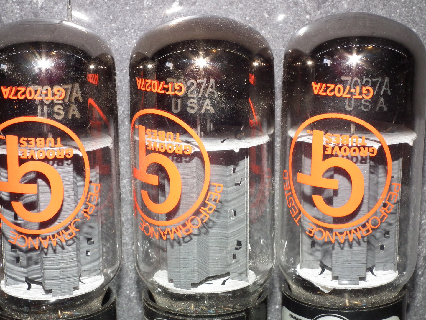 7027A SYLVANIA USA Matched Pair NOS Groove Tubes