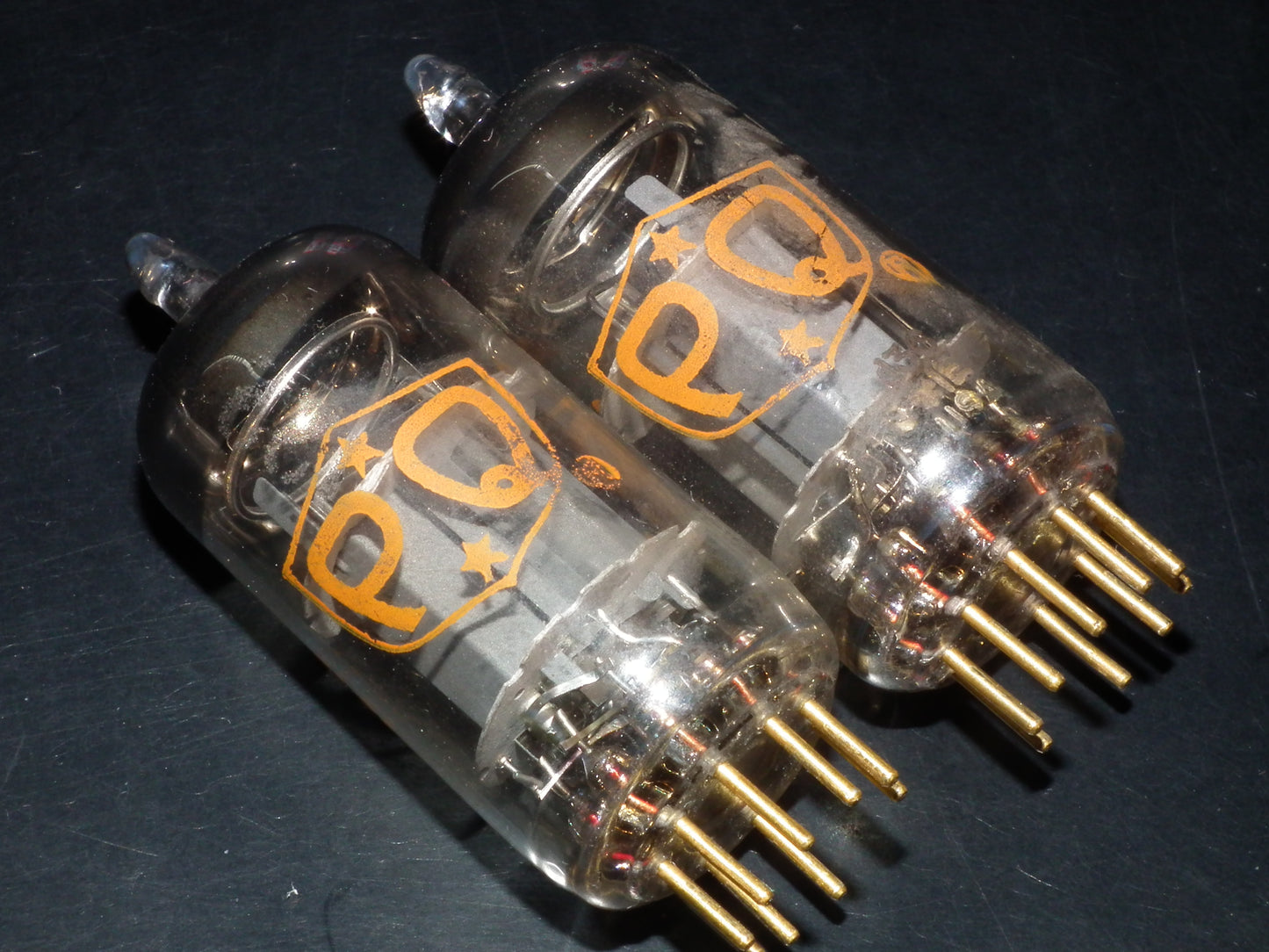 Matched Pair Amperex E810F 7788 Gold pins Tested NOS
