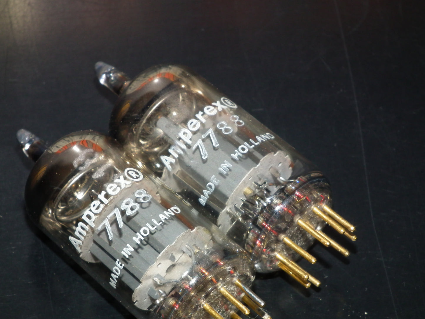 Matched Pair Amperex E810F 7788 NOS NIB Gold pin Low Noise
