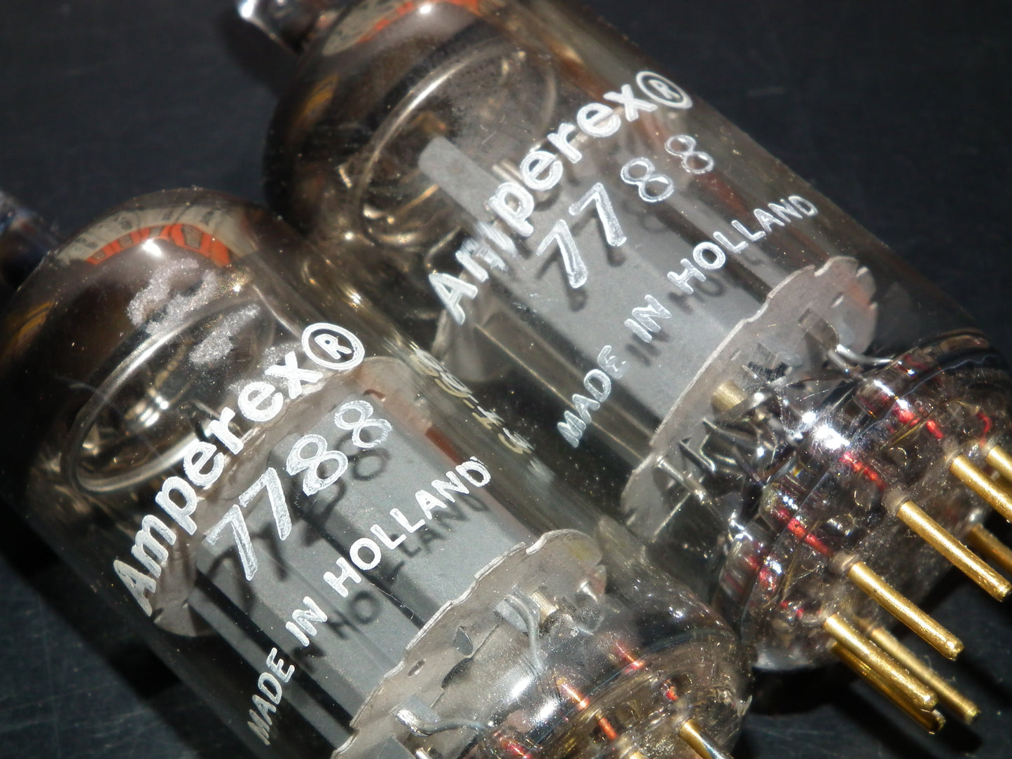 Matched Pair Amperex E810F 7788 NOS NIB Gold pin Low Noise