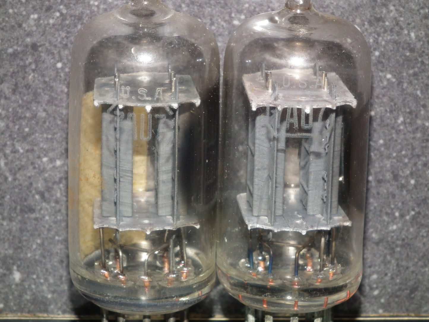 7AU7A RCA Used 95% matched pair Long Plates Side Getter