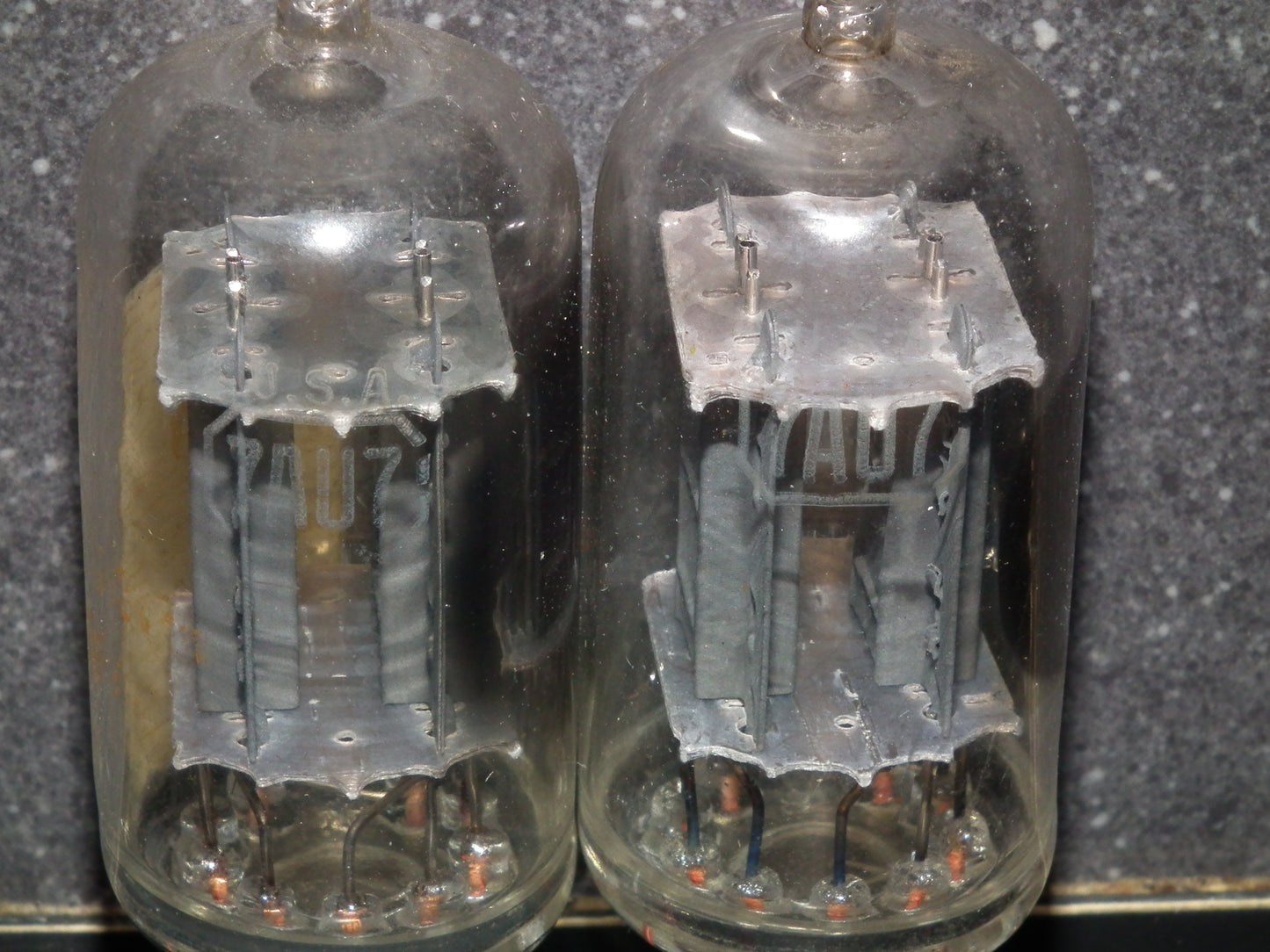 7AU7A RCA Used 95% matched pair Long Plates Side Getter