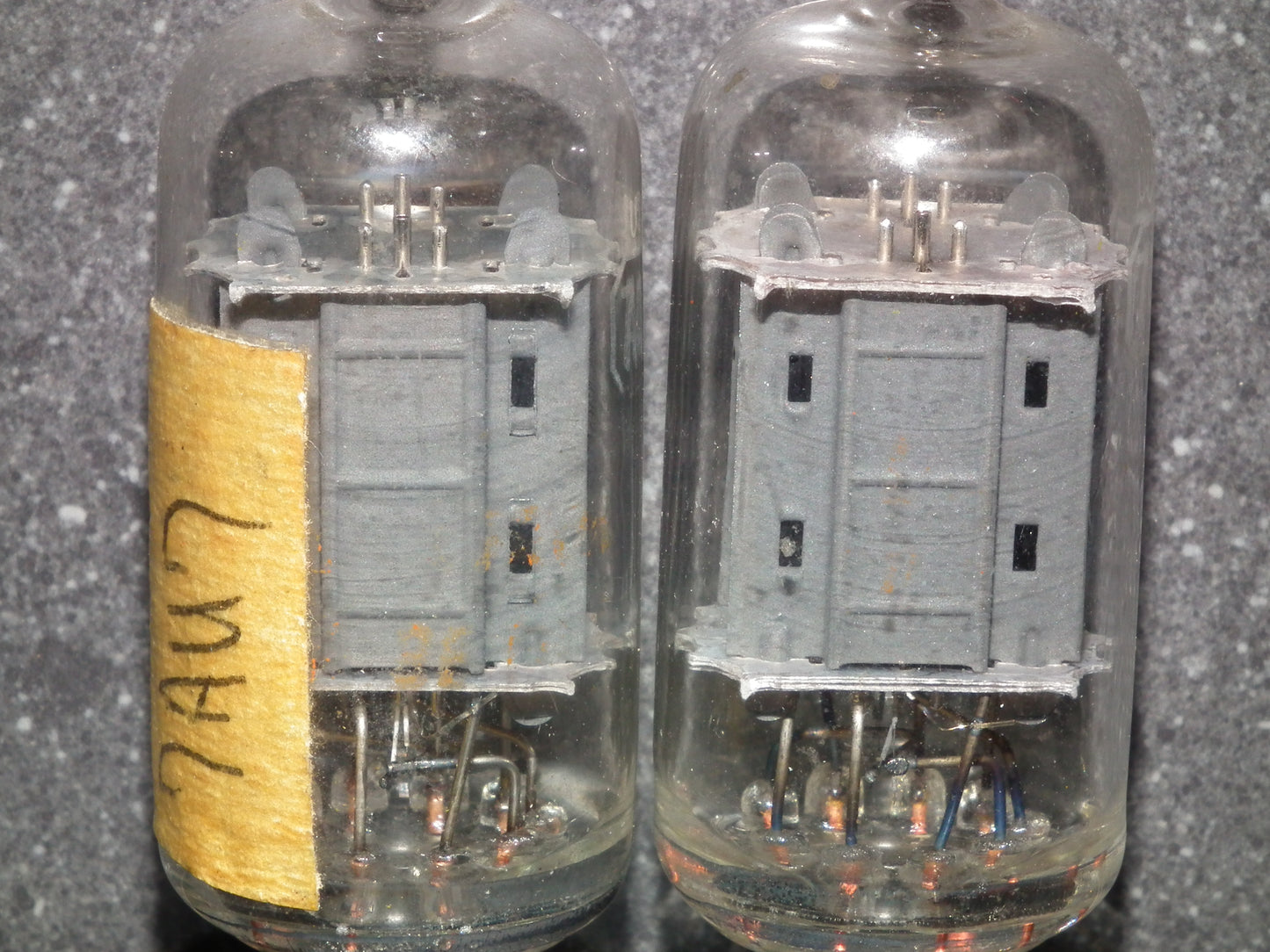 7AU7A RCA Used 95% matched pair Long Plates Side Getter