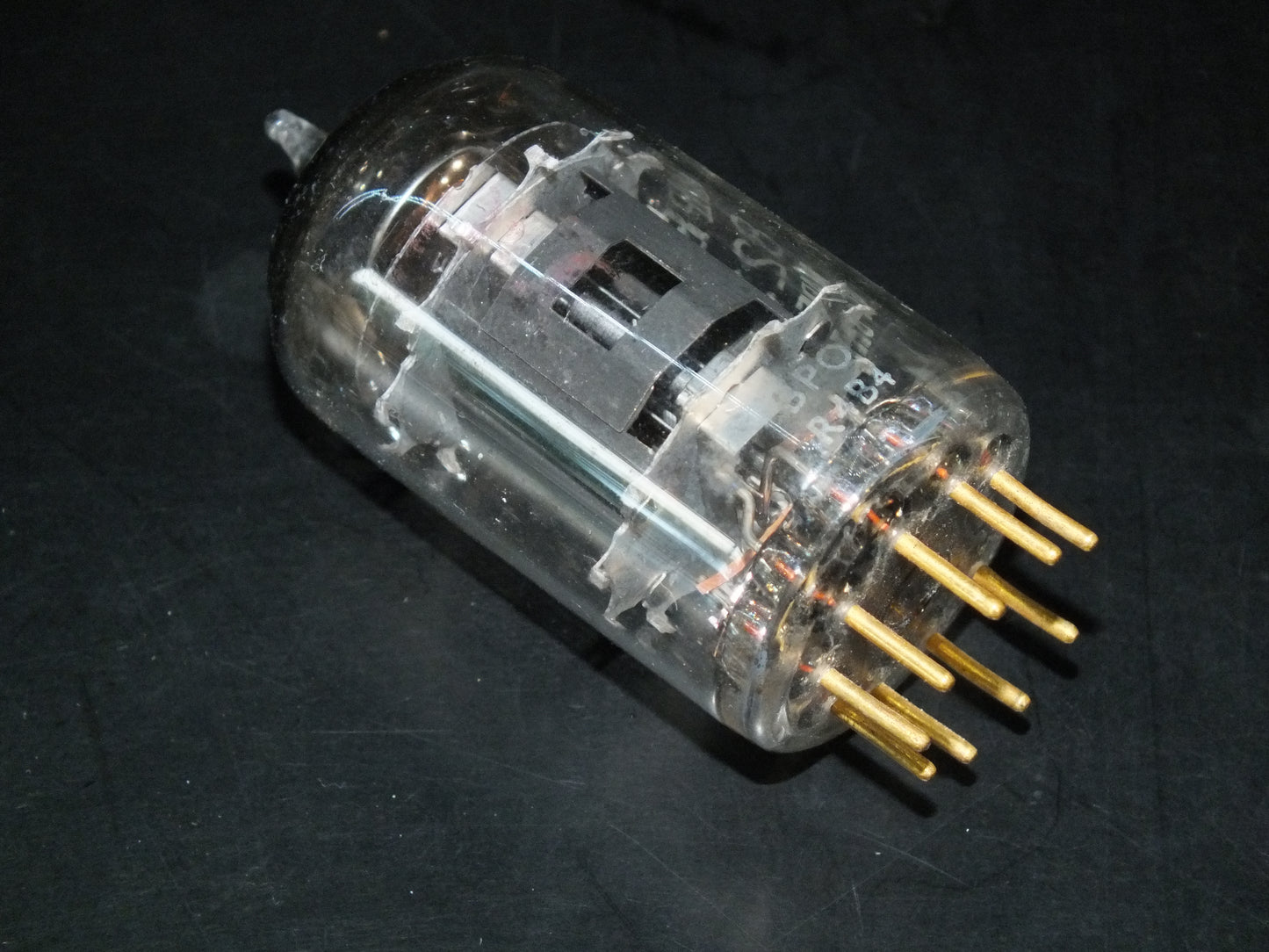 8233 Amperex Mullard E55L Gold Pins Black Anode - Carbonized Nickel
