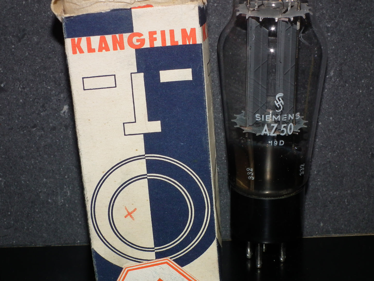 AZ50 Mullard Siemens NOS NIB rectifier Square Getter