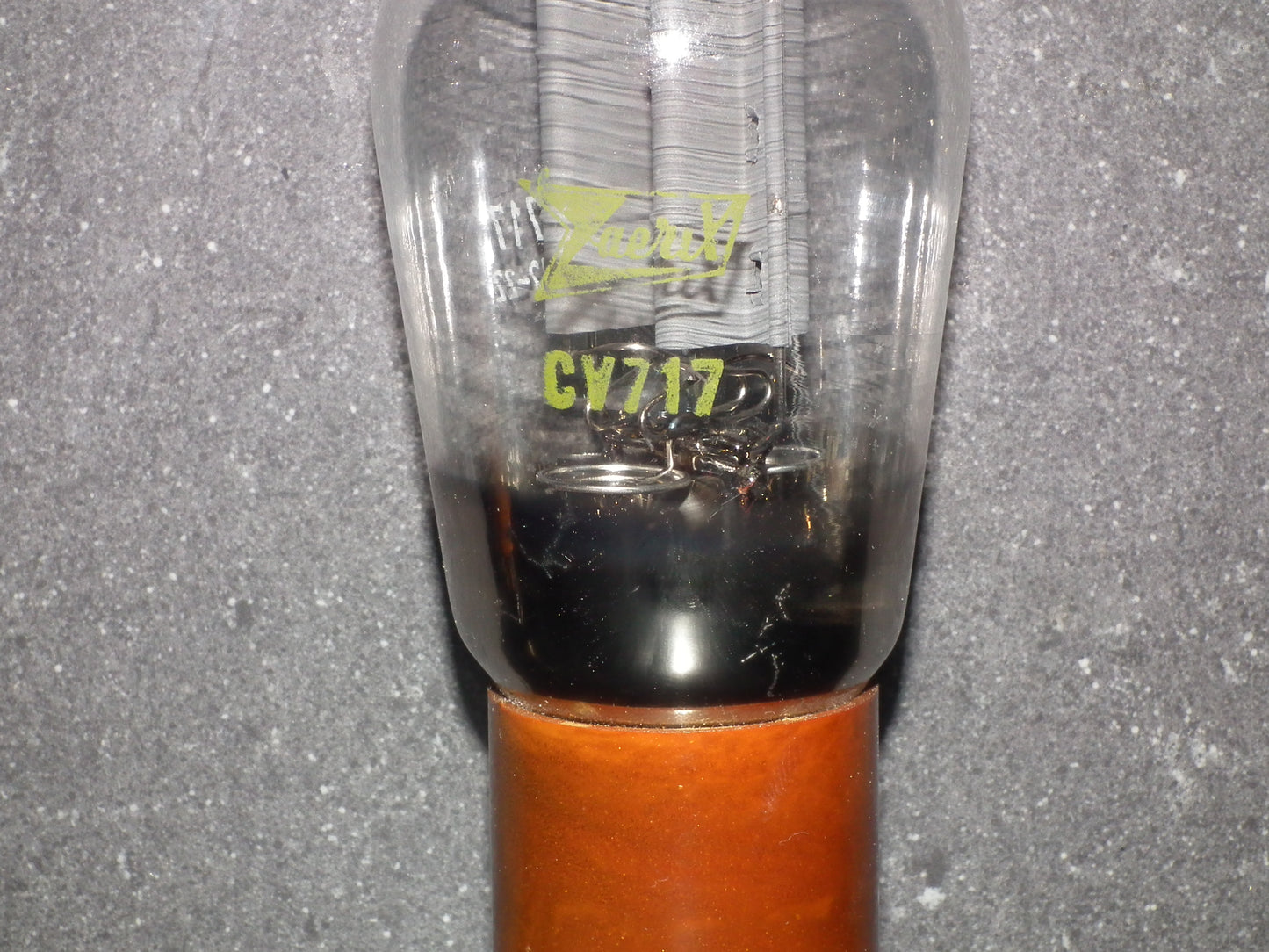 CV717 Zaerix NOS ruggedized 5R4GY RARE Dual Disc Getter Ceramic distancers
