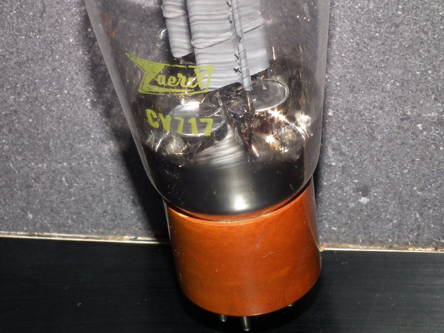 CV717 Zaerix NOS ruggedized 5R4GY RARE Dual Disc Getter Ceramic distancers