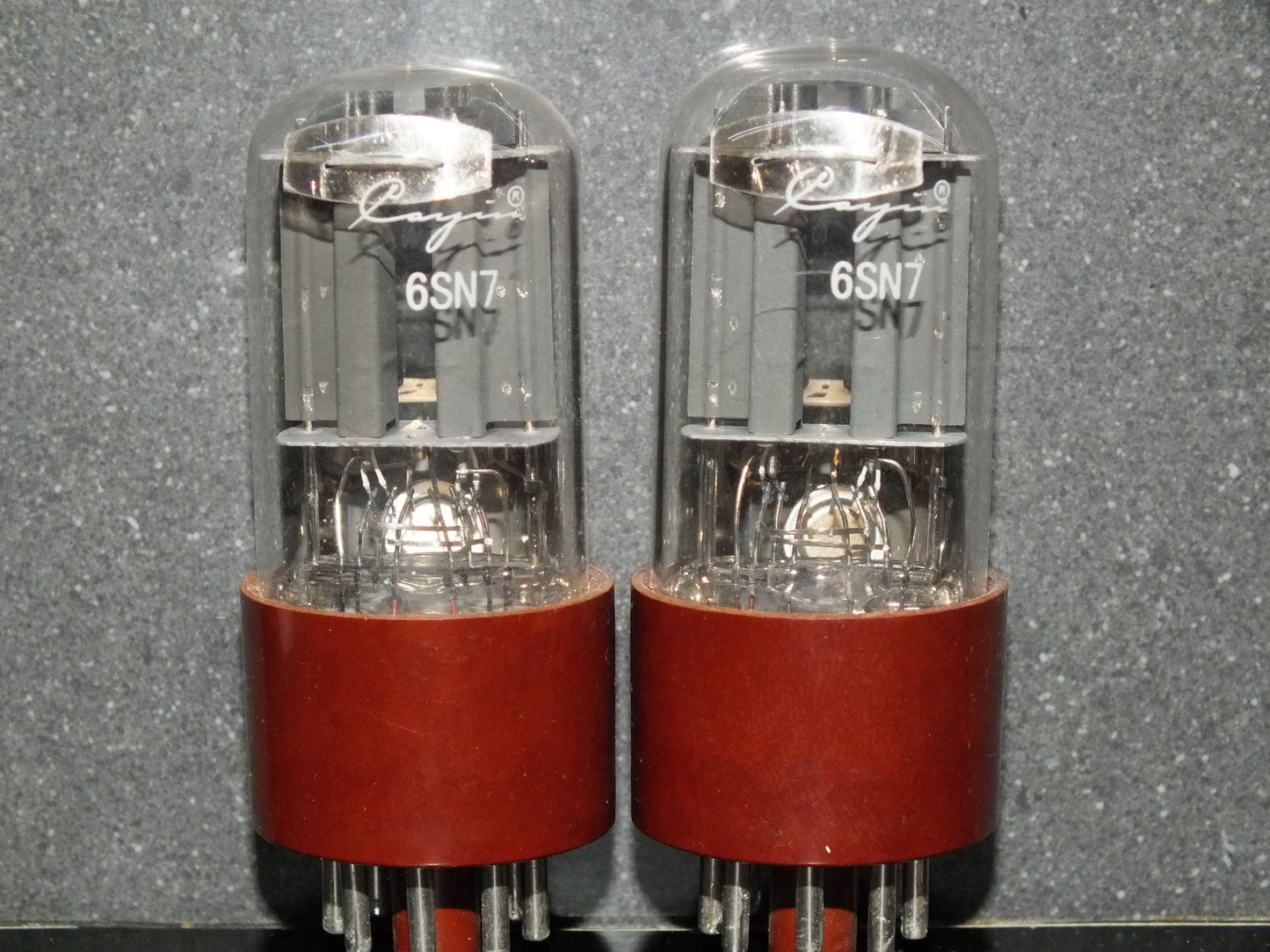 Matched Pair (2 tubes) 6SN7GT Cayin NOS Brown Base