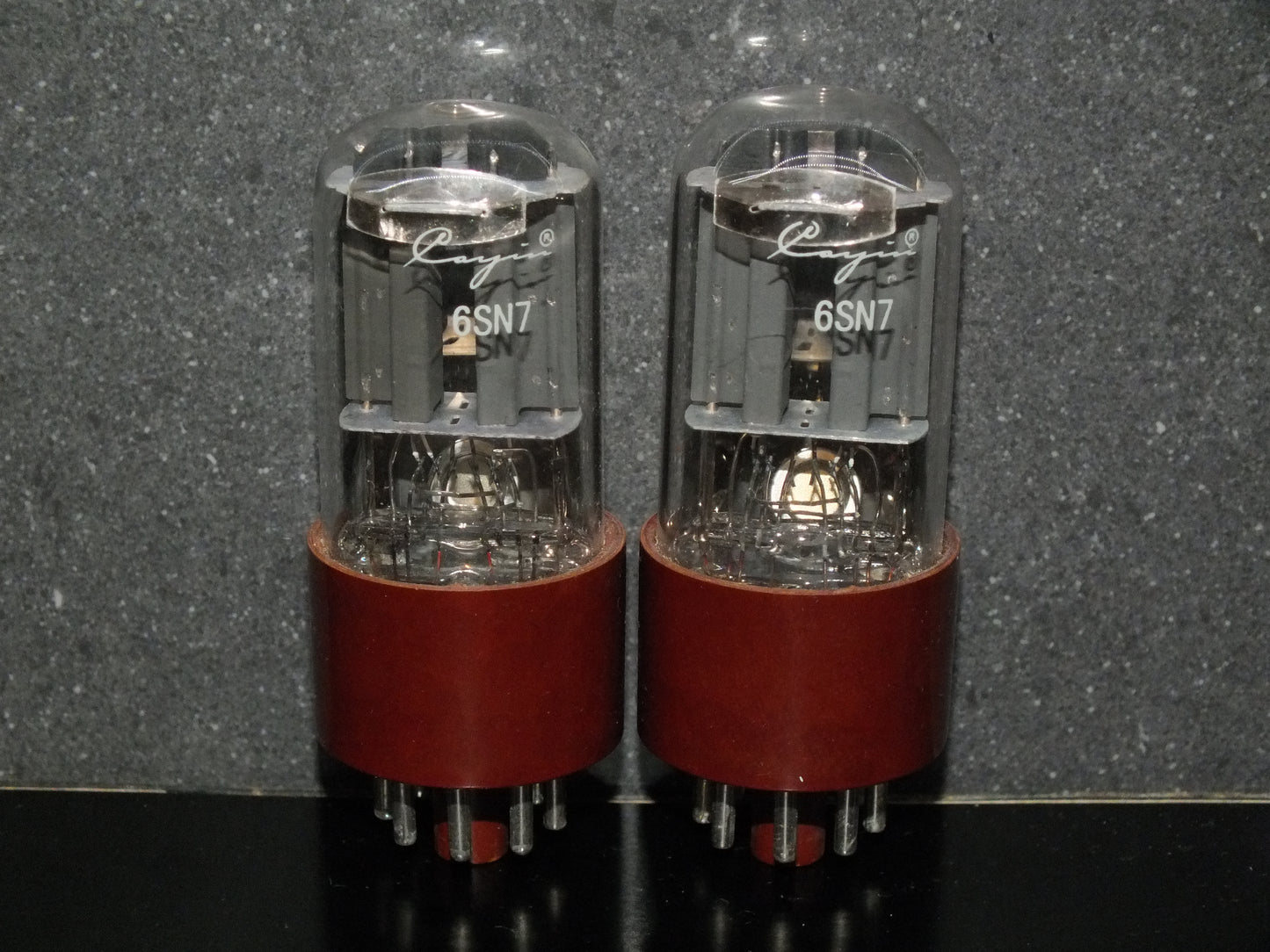 Matched Pair (2 tubes) 6SN7GT Cayin NOS Brown Base