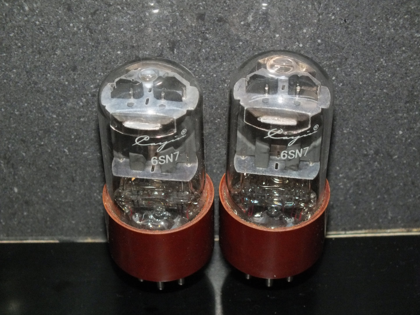 Matched Pair (2 tubes) 6SN7GT Cayin NOS Brown Base
