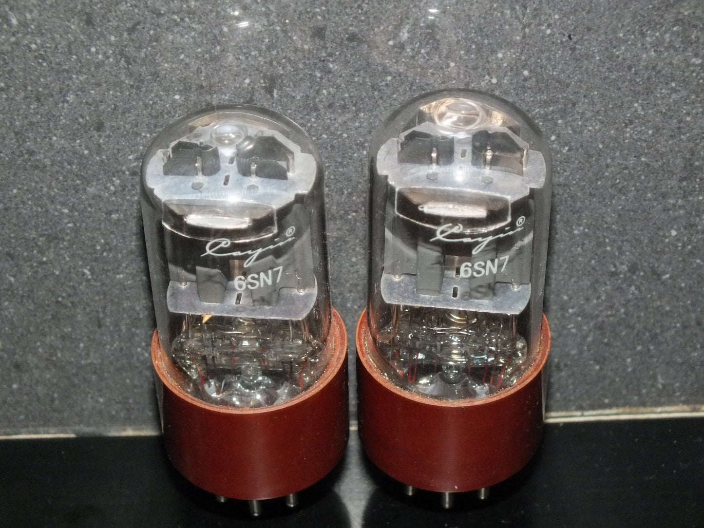 Matched Pair (2 tubes) 6SN7GT Cayin NOS Brown Base