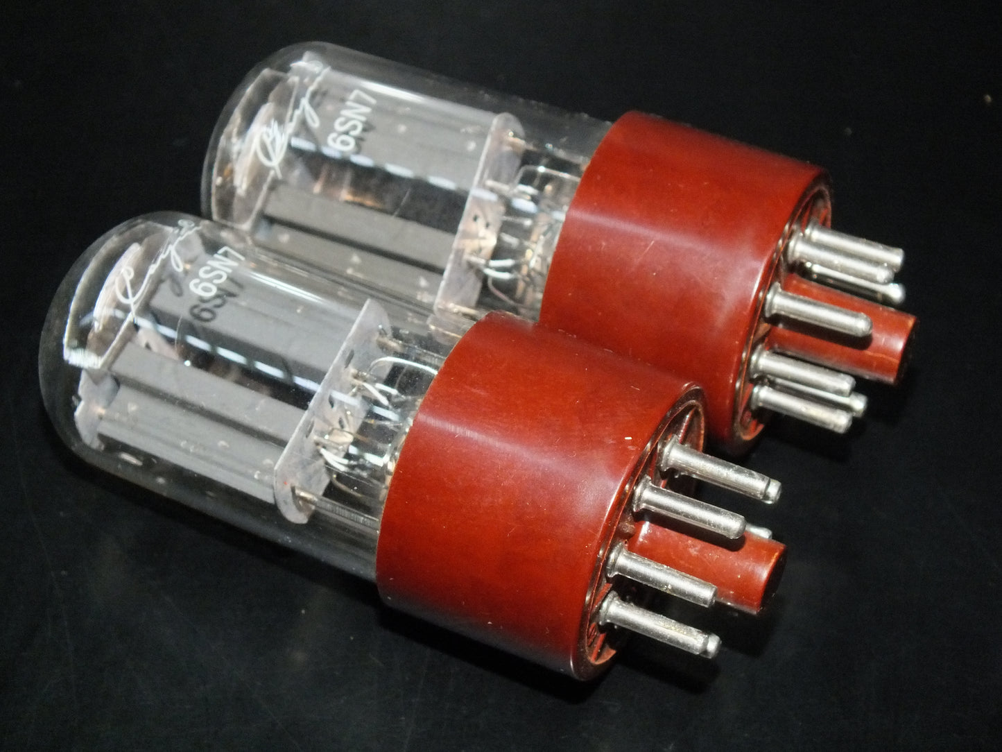 Matched Pair (2 tubes) 6SN7GT Cayin NOS Brown Base