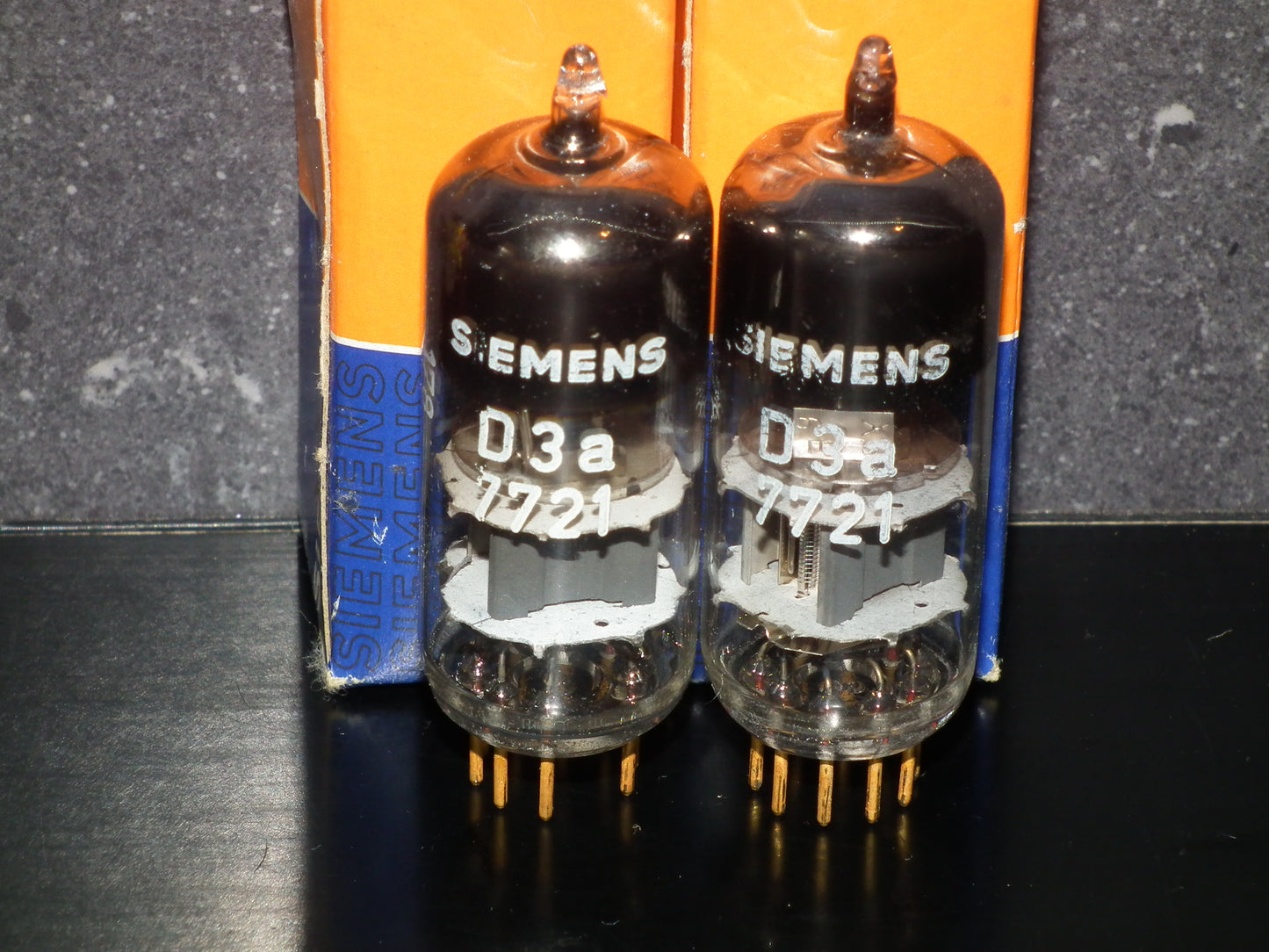 Matched Pair D3a Siemens 7721 NOS NIB Gold pins