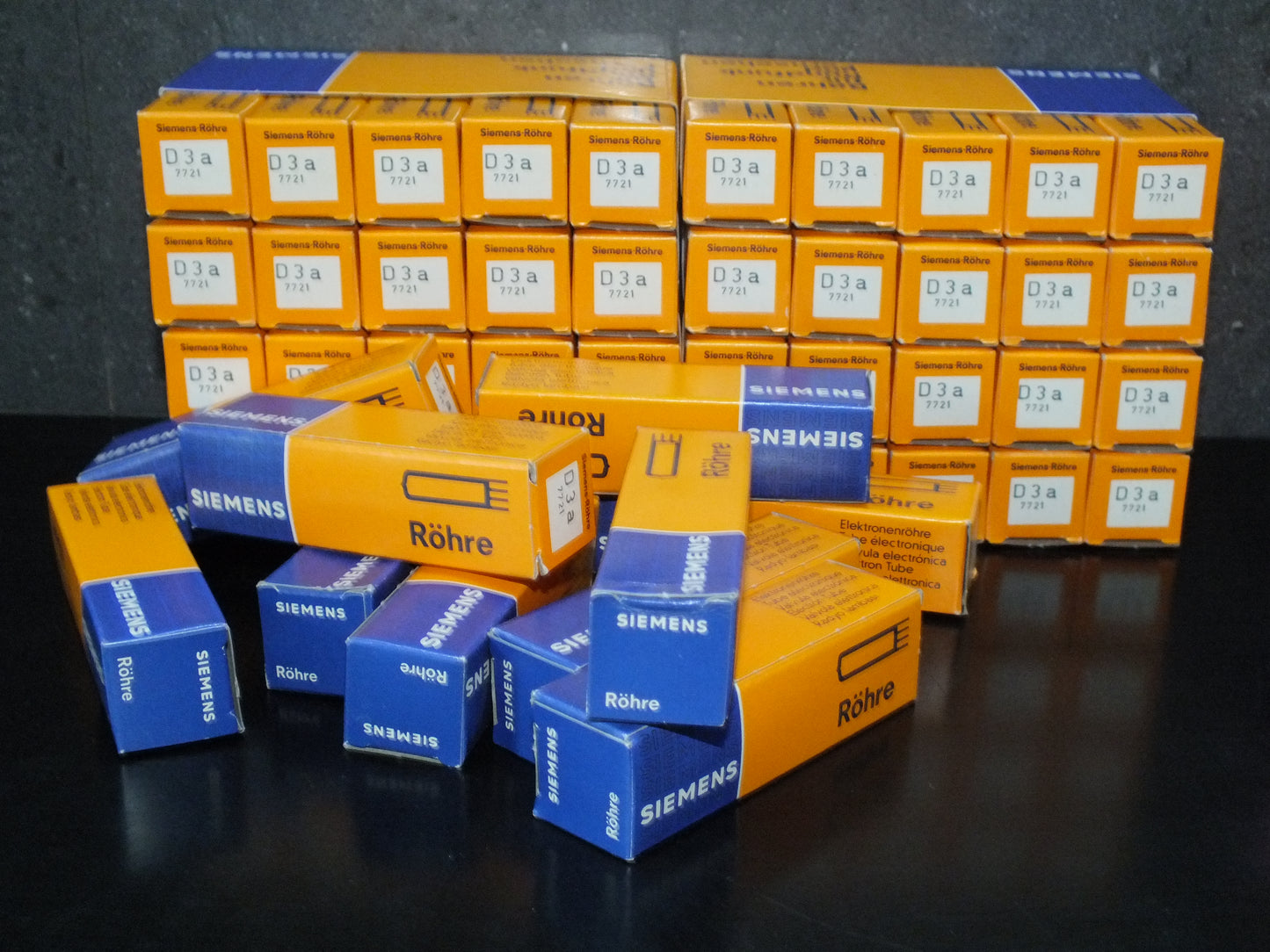 Platinum Matched Pair D3a Siemens 7721 NOS NIB Gold pins