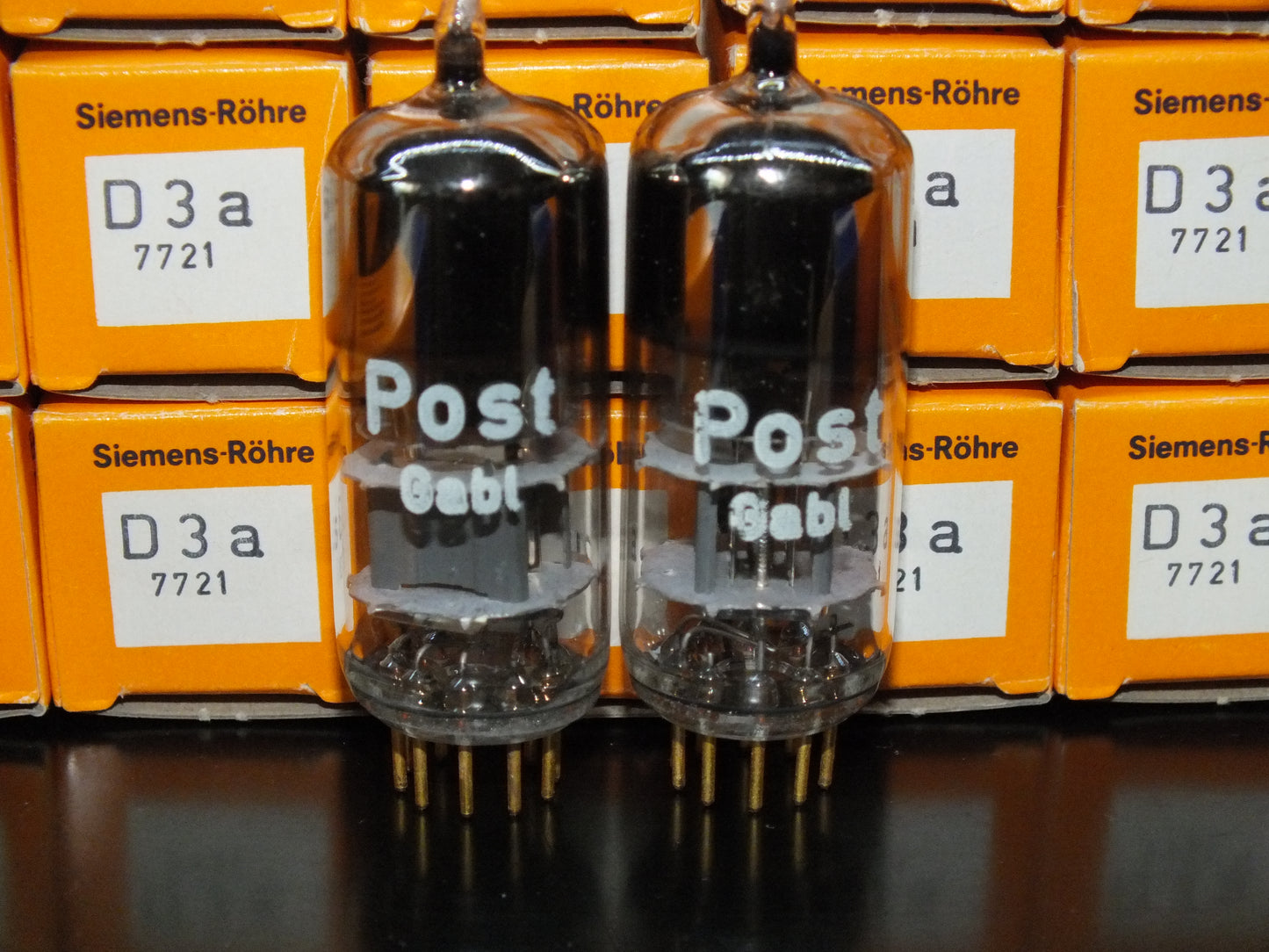 Platinum Matched Pair D3a Siemens 7721 NOS NIB Gold pins