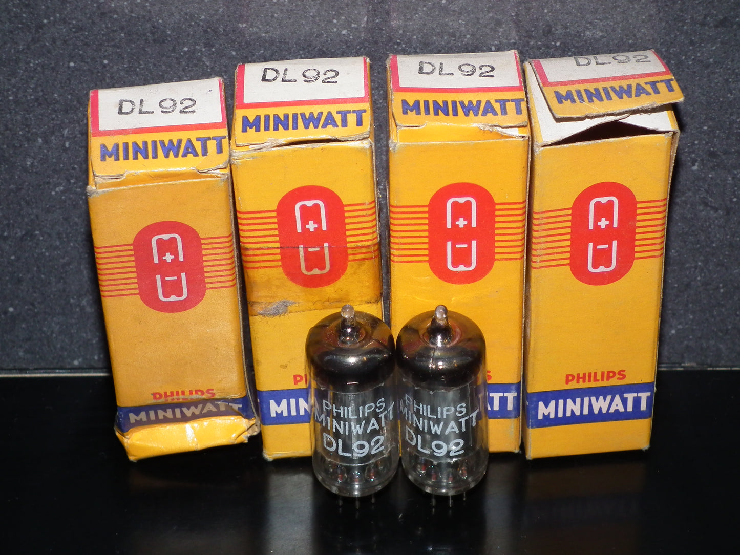 Platinum Matched Pair DL92 Mullard Mitcham NOS NIB D Getter