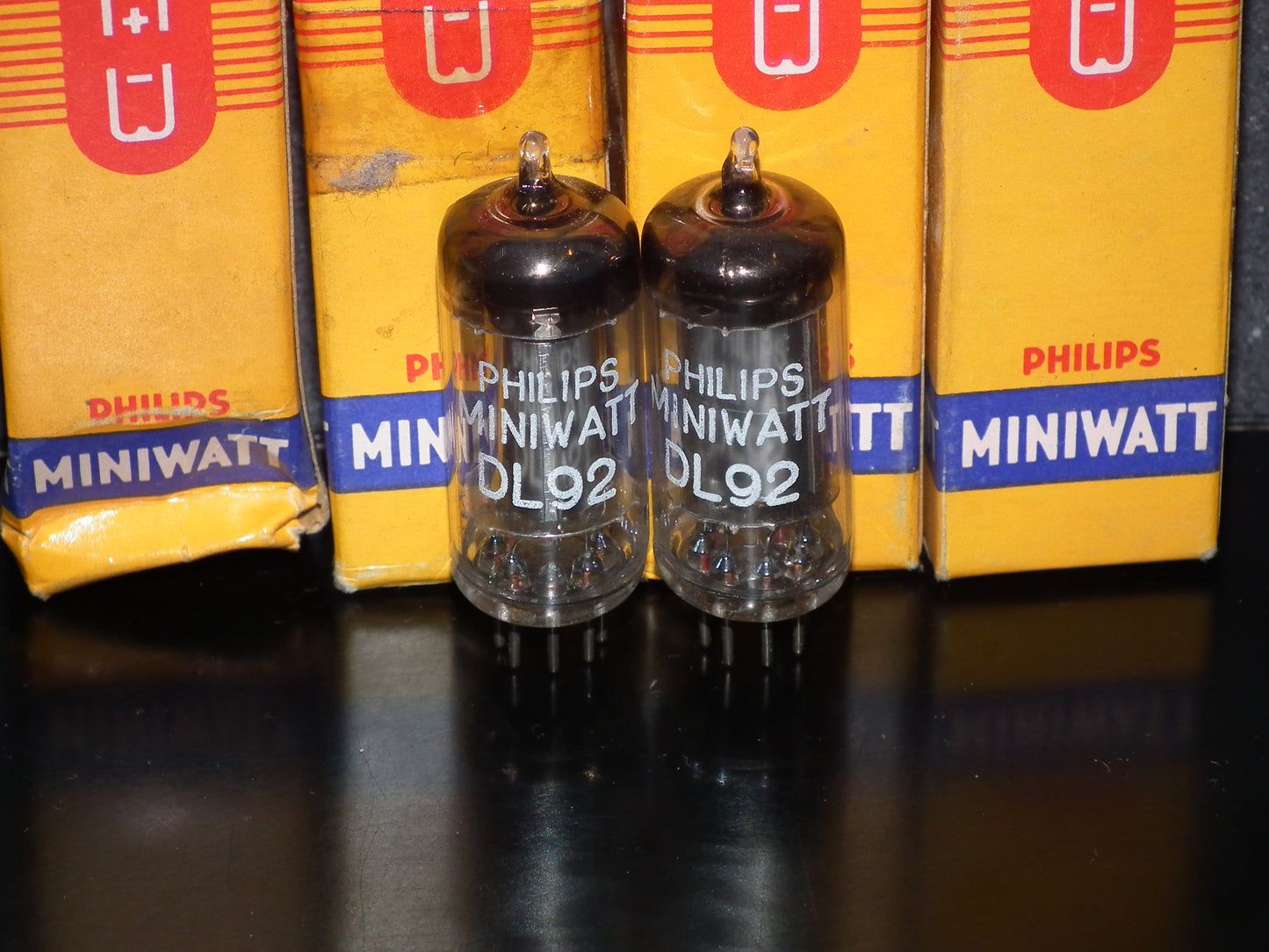 Platinum Matched Pair DL92 Mullard Mitcham NOS NIB D Getter