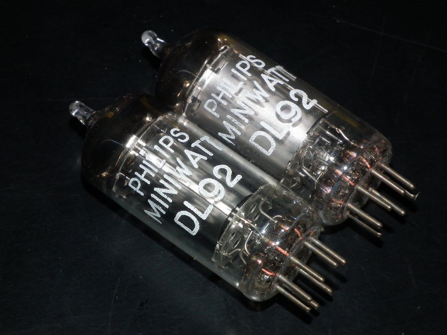 Platinum Matched Pair DL92 Mullard Mitcham NOS NIB D Getter