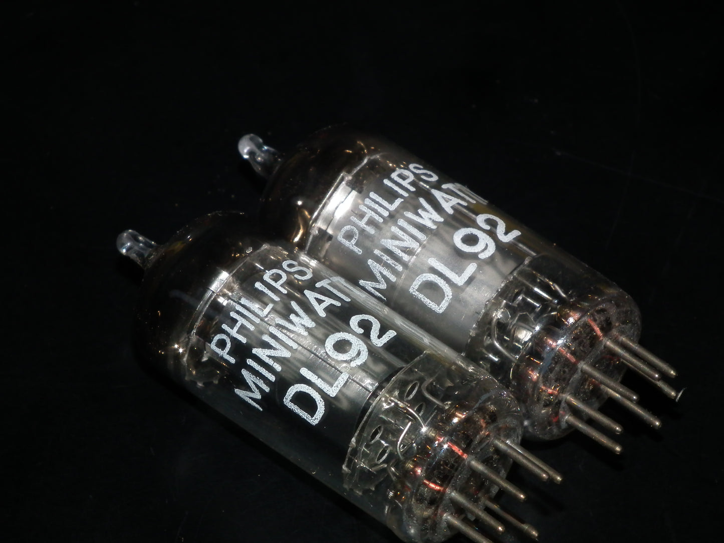 Platinum Matched Pair DL92 Mullard Mitcham NOS NIB D Getter