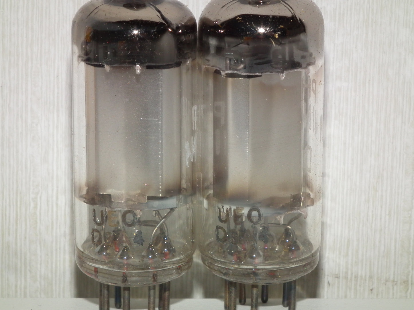 DL96 Philips NOS Platinum matched pair rare old type Valvo