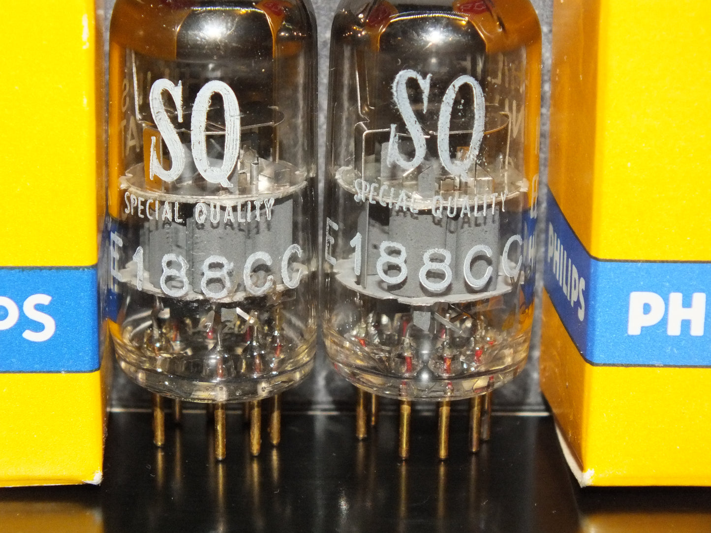 Platinum Matched Pair E188CC Philips 7308 NOS NIB 60s Two Tubes