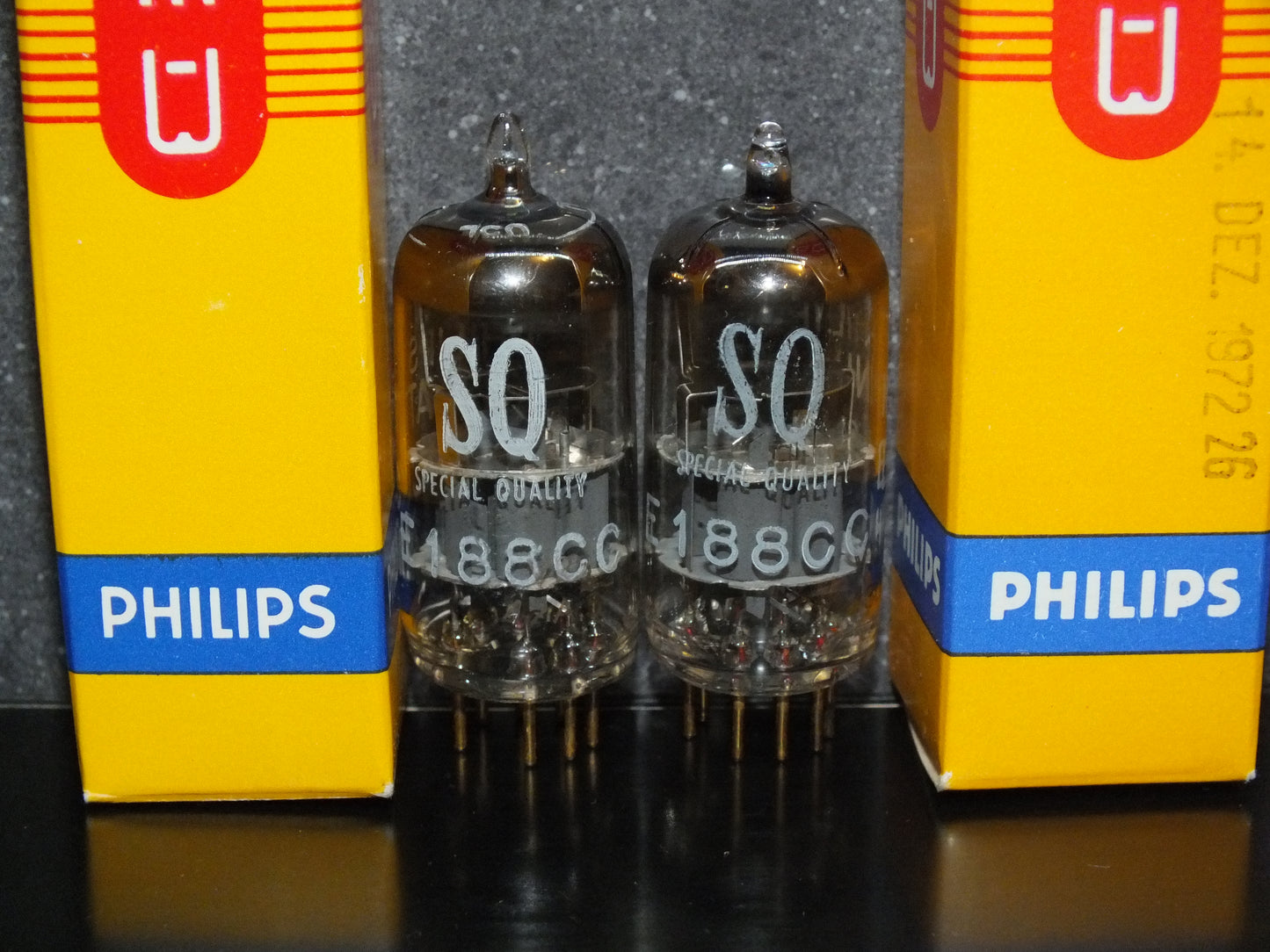 Platinum Matched Pair E188CC Philips 7308 NOS NIB 60s Two Tubes