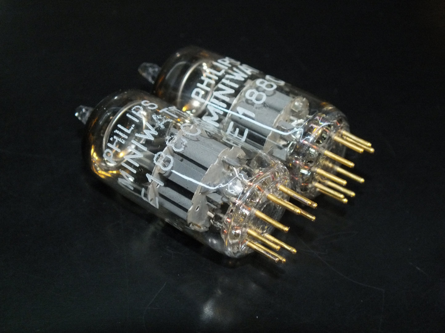 Platinum Matched Pair E188CC Philips 7308 NOS NIB 60s Two Tubes