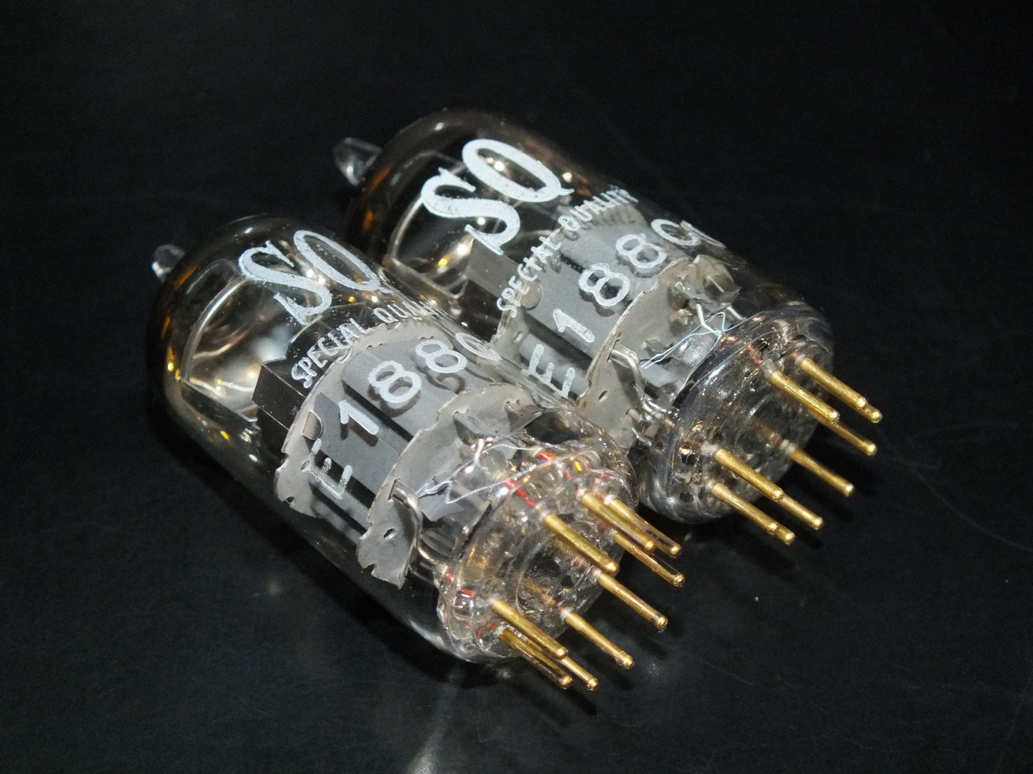 Platinum Matched Pair E188CC Philips 7308 NOS NIB 60s Two Tubes