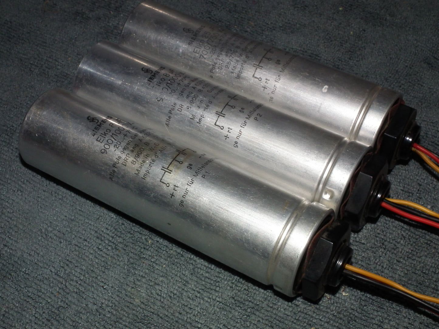 Siemens electrolytic capacitor 8uF / 1000V Klangfilm Used Tested