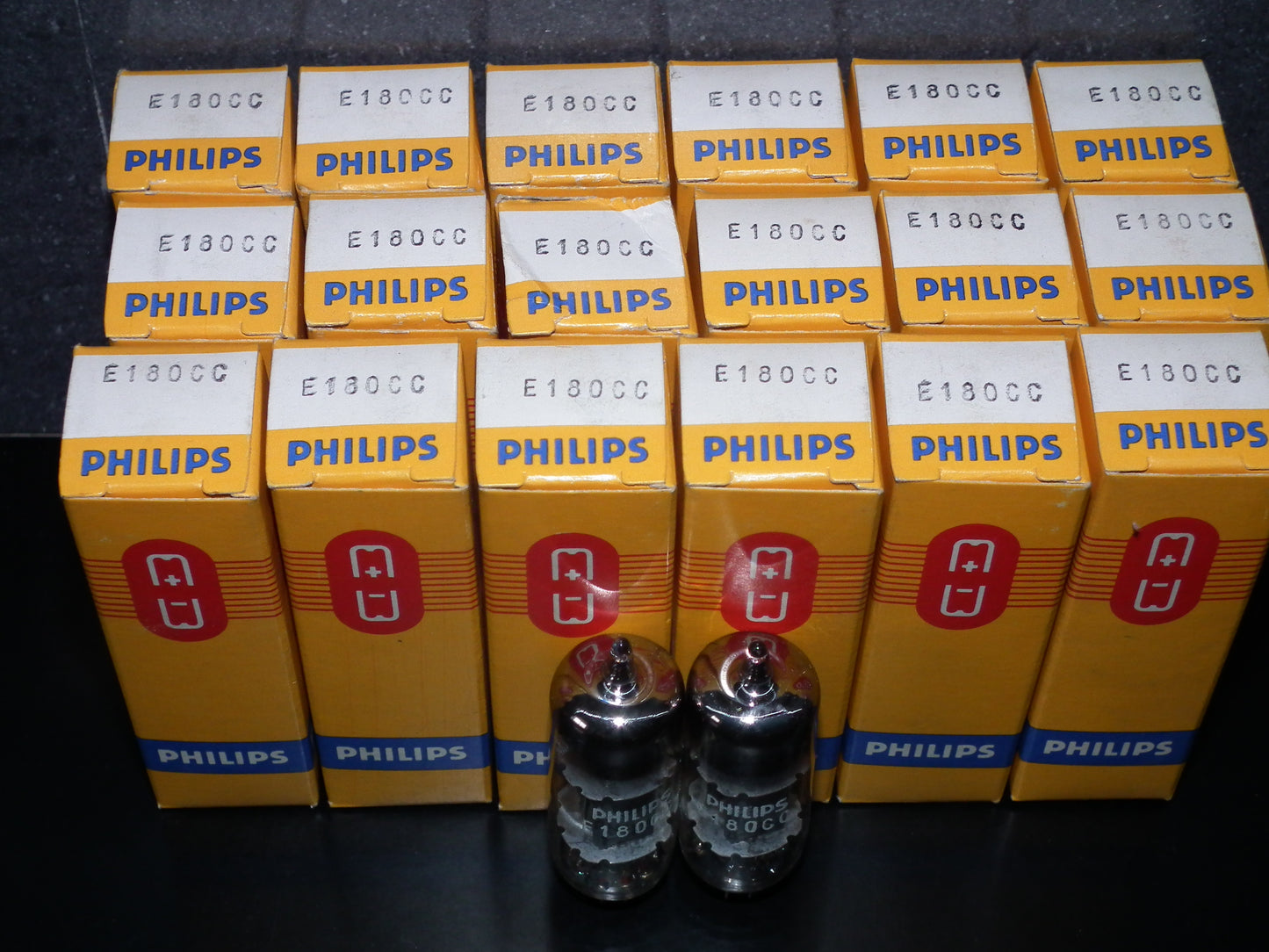 E180CC Philips 5965 7062 Platinum matched pair NOS NIB Heerlen 1963